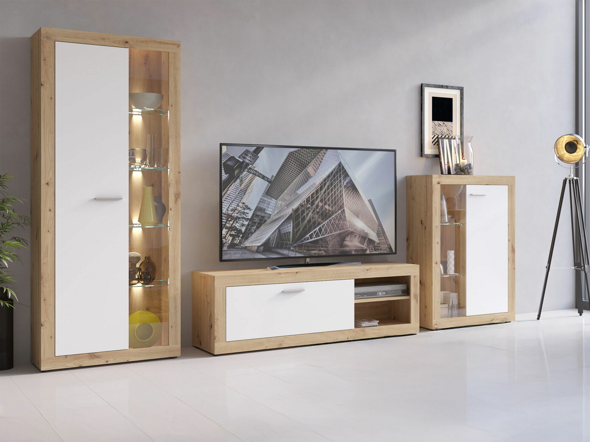 Parete attrezzata Sevcavu 106 (Senza)