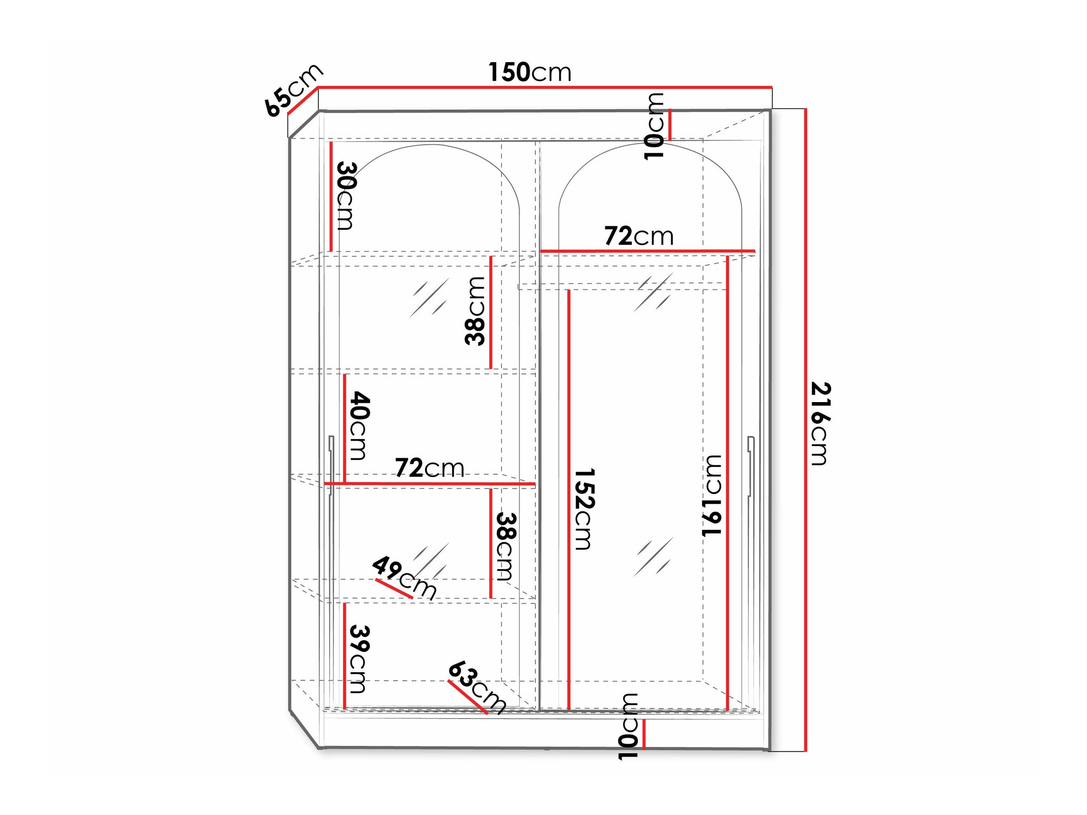 Armadio Toledo 131 (Bianco)