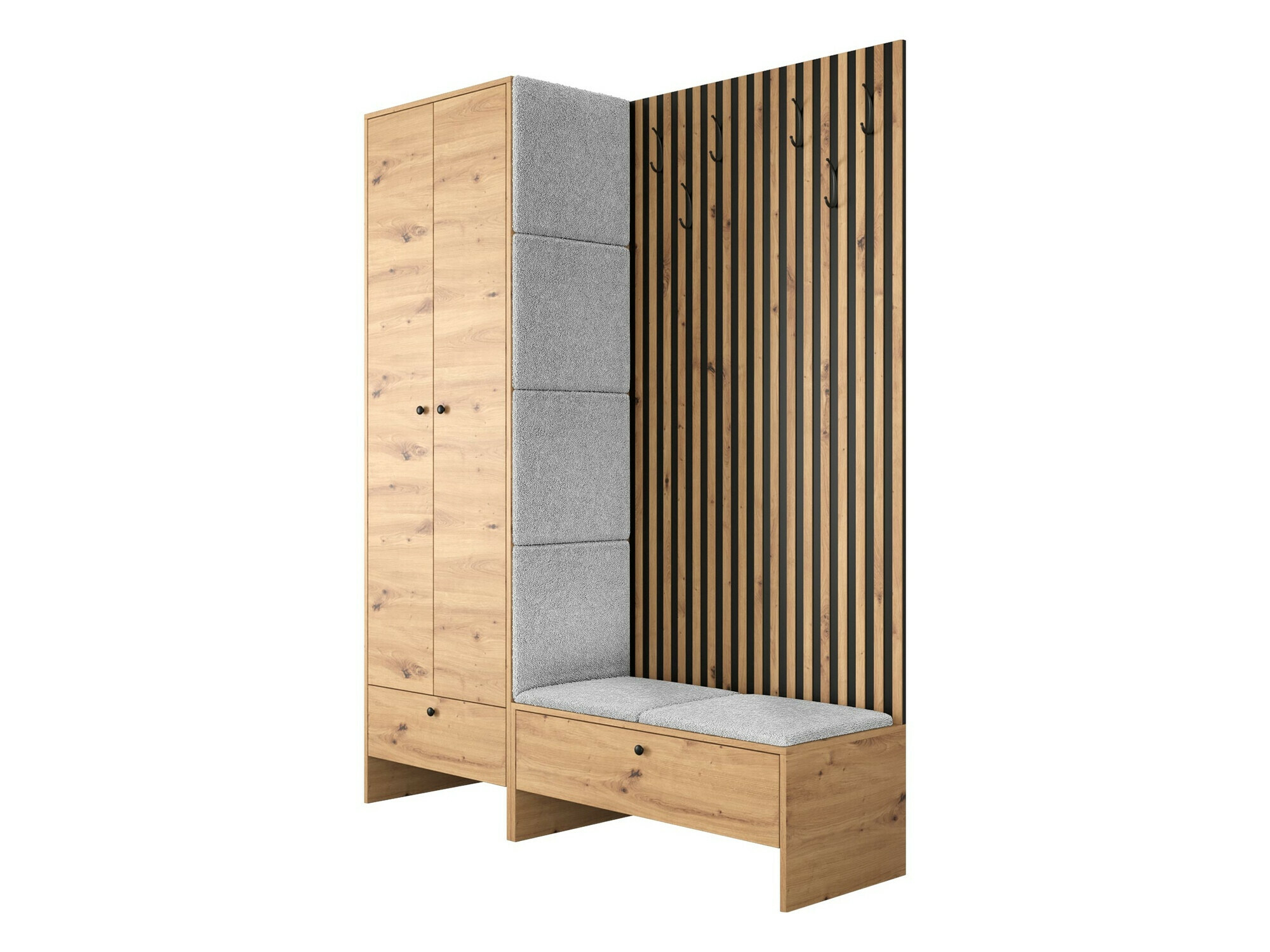 Set arredo da corridoio Donio III (Rovere Artisan + Abriamo 06)