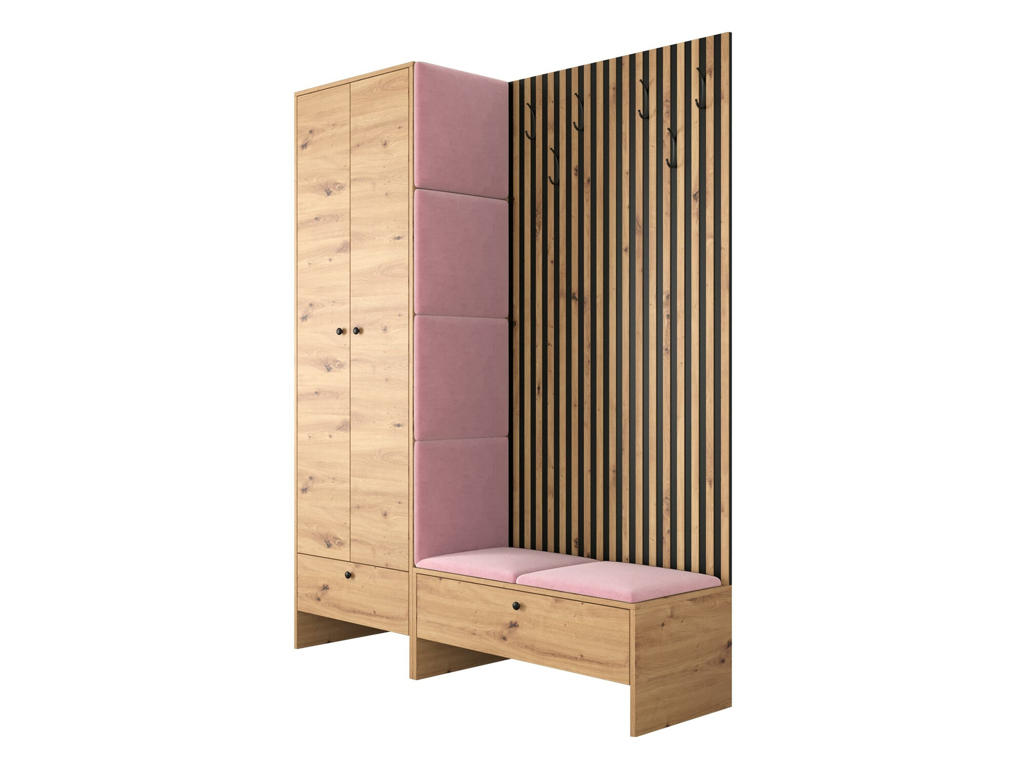 Set arredo da corridoio Donio III (Rovere Artisan + Manila 09)
