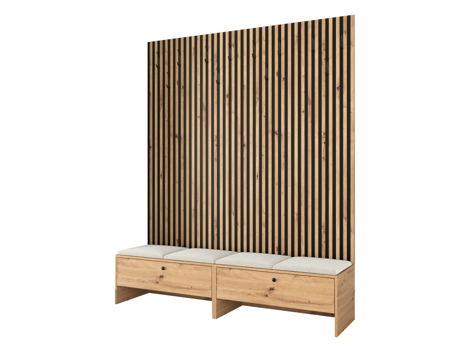 Set arredo da corridoio Donio V (Rovere Artisan + Manila 02)