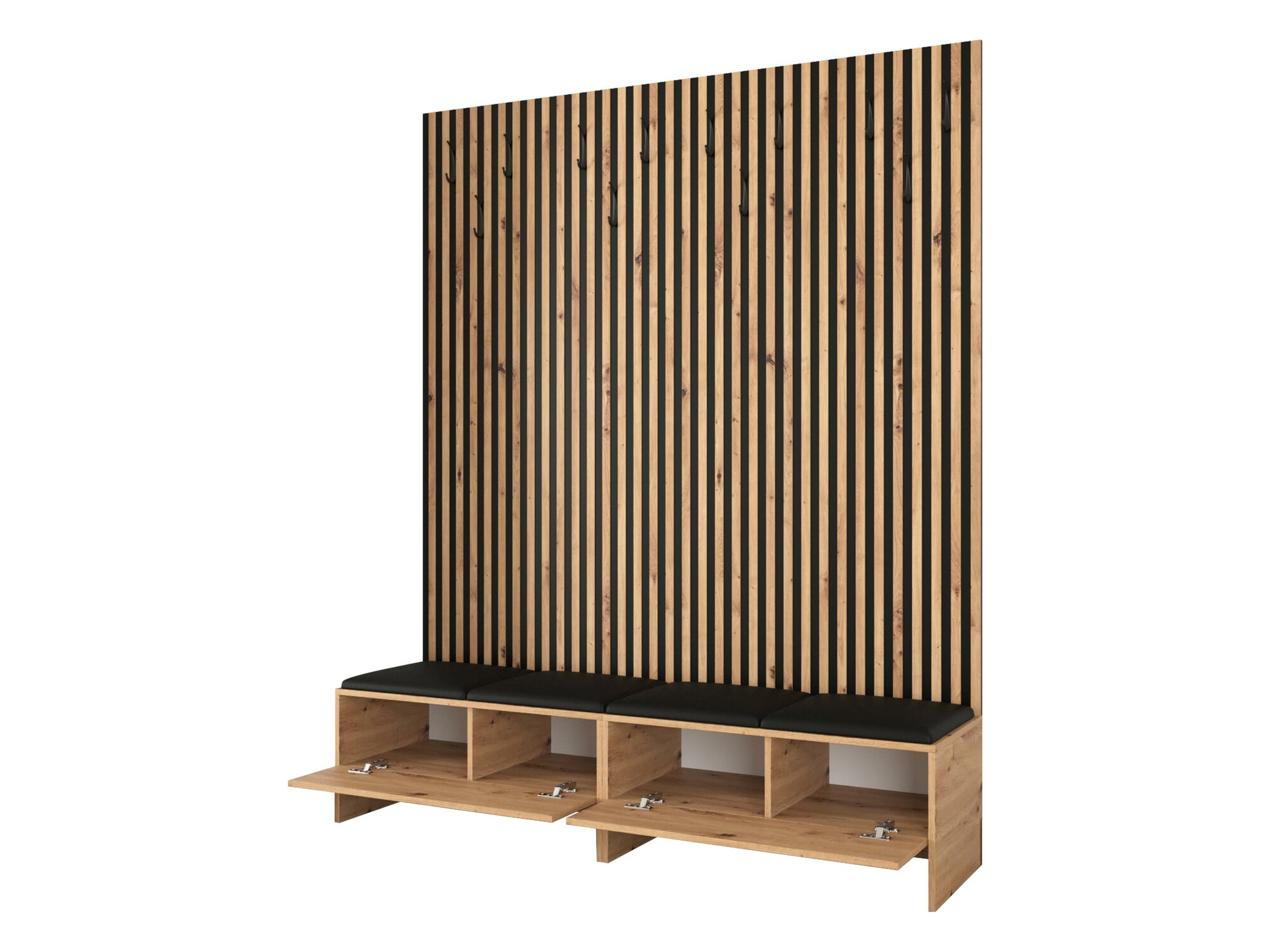 Set arredo da corridoio Donio V (Rovere Artisan + Manila 02)