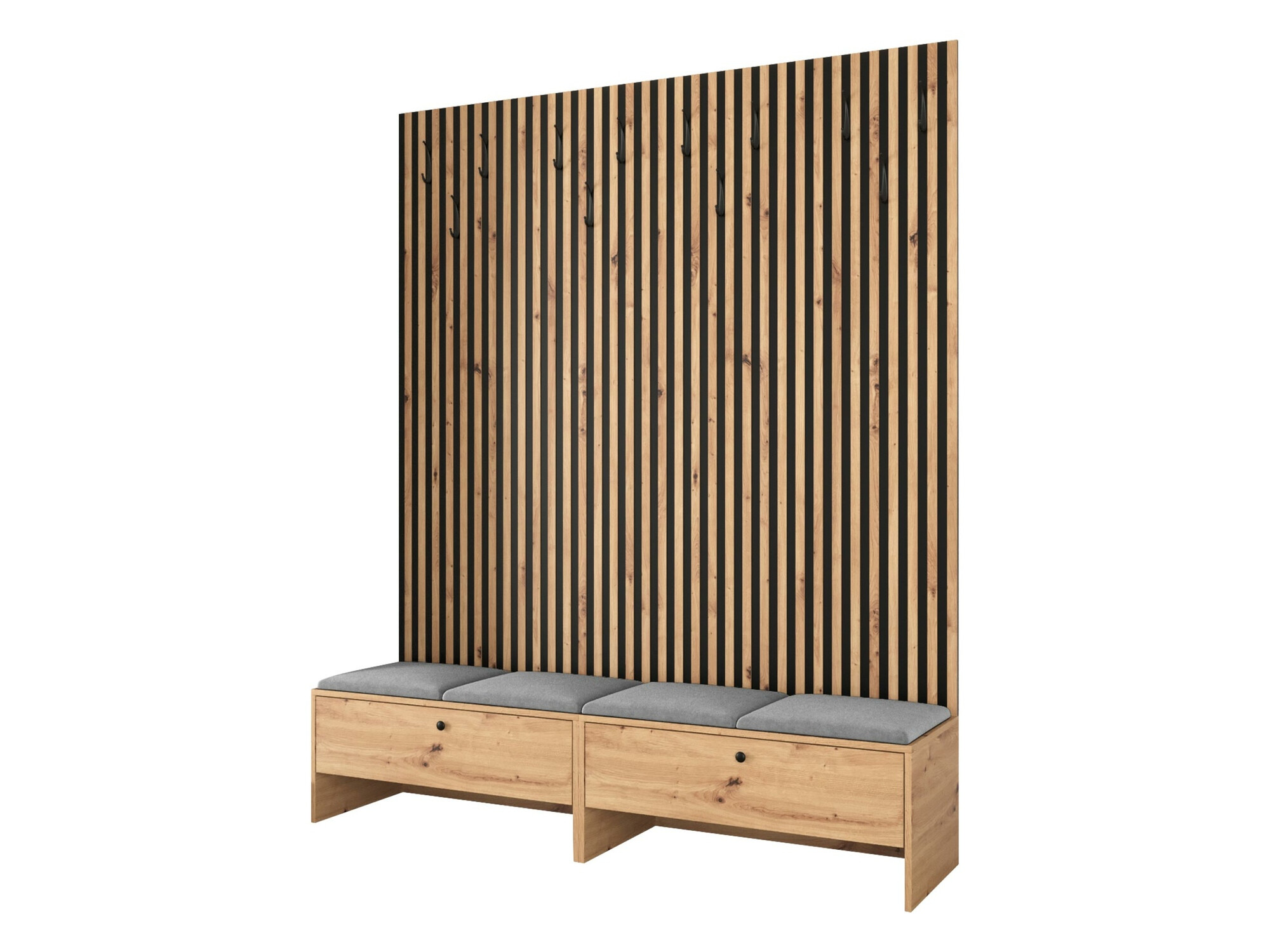 Set arredo da corridoio Donio V (Rovere Artisan + Manila 16)