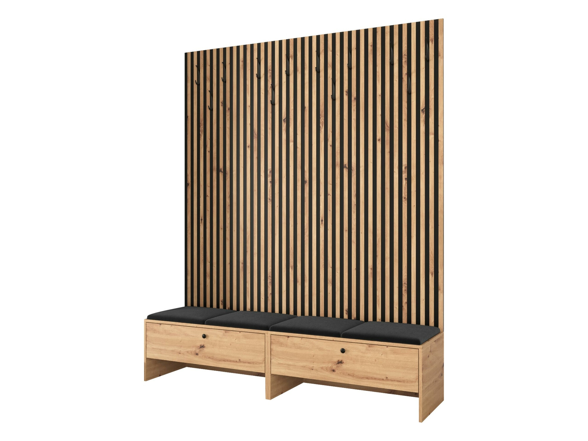 Set arredo da corridoio Donio V (Rovere Artisan + Manila 18)