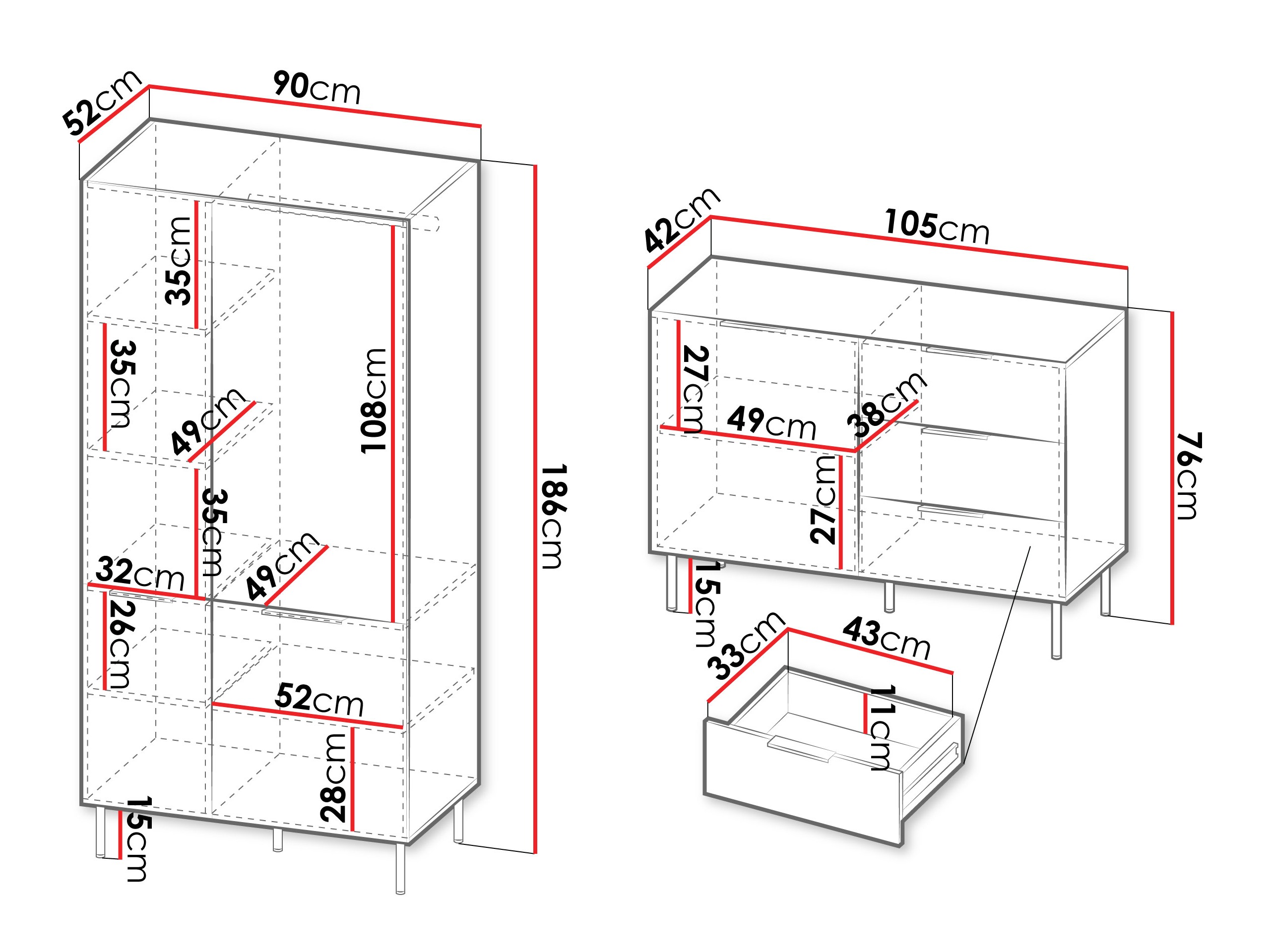 Parete attrezzata Mardalu 108