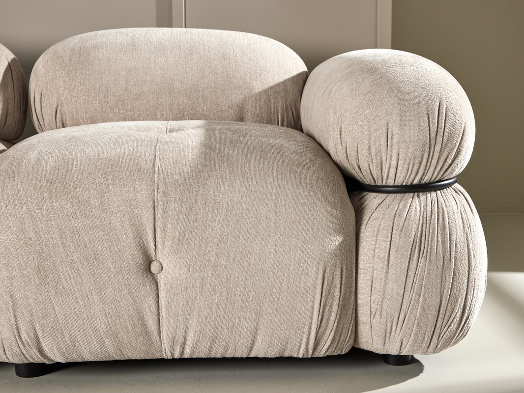Divano componibile Evardale 103 (Beige + Nero)