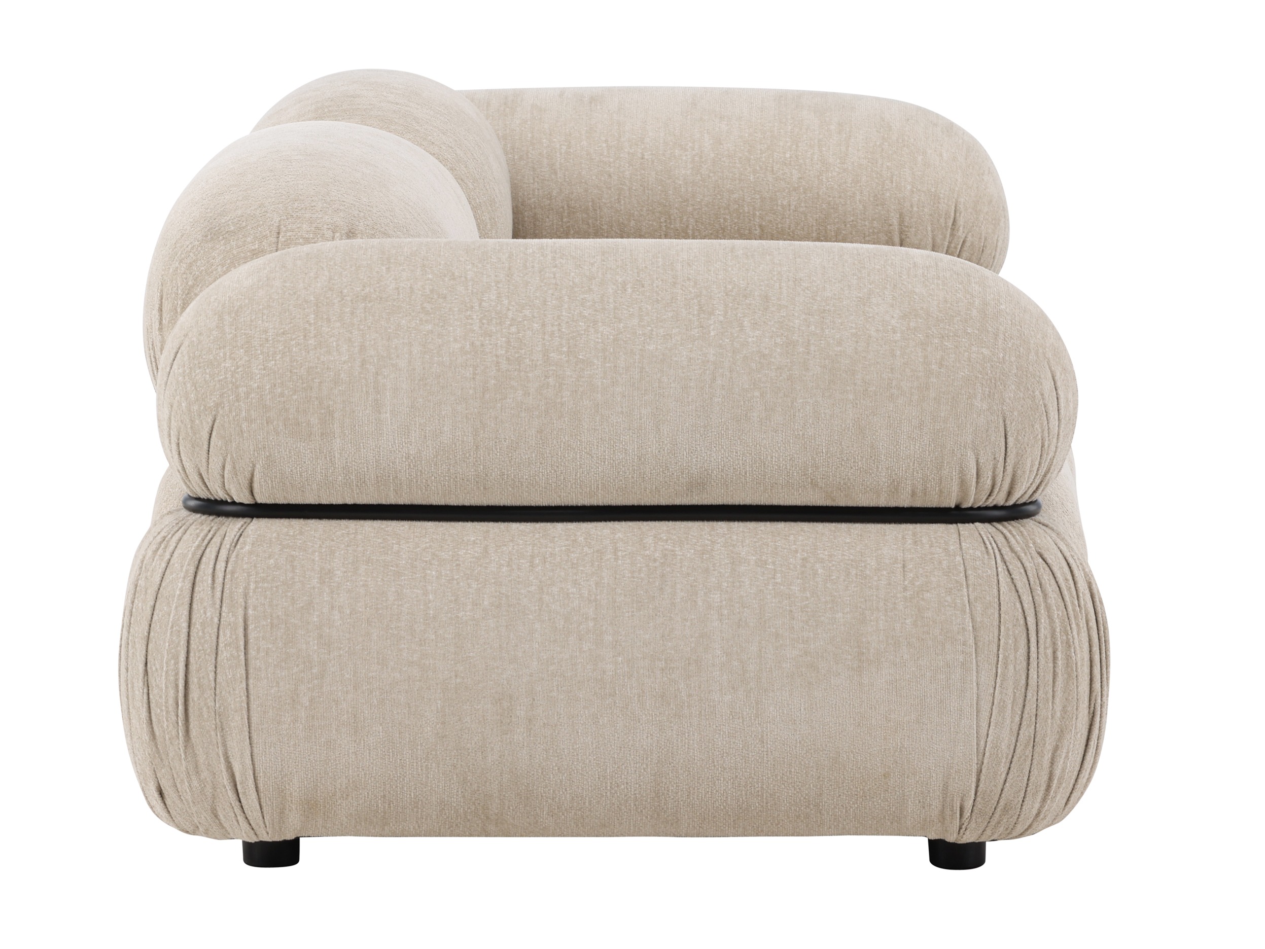 Divano componibile Evardale 103 (Beige + Nero)