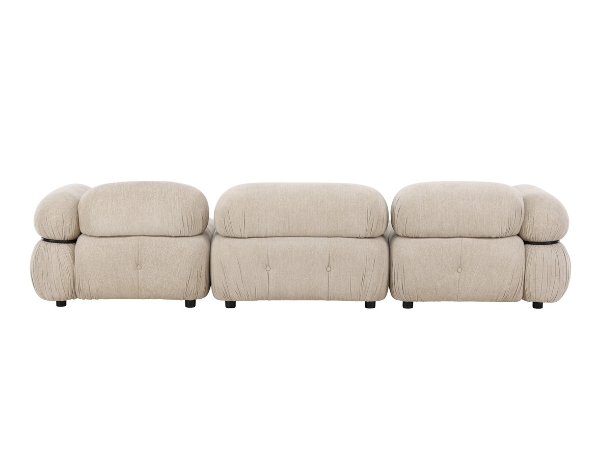 Divano componibile Evardale 104 (Beige + Nero)