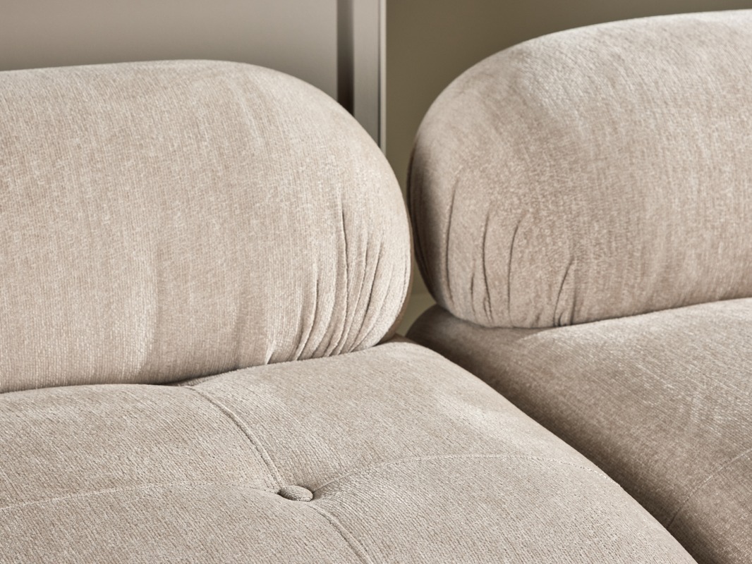 Divano componibile Evardale 104 (Beige + Nero)