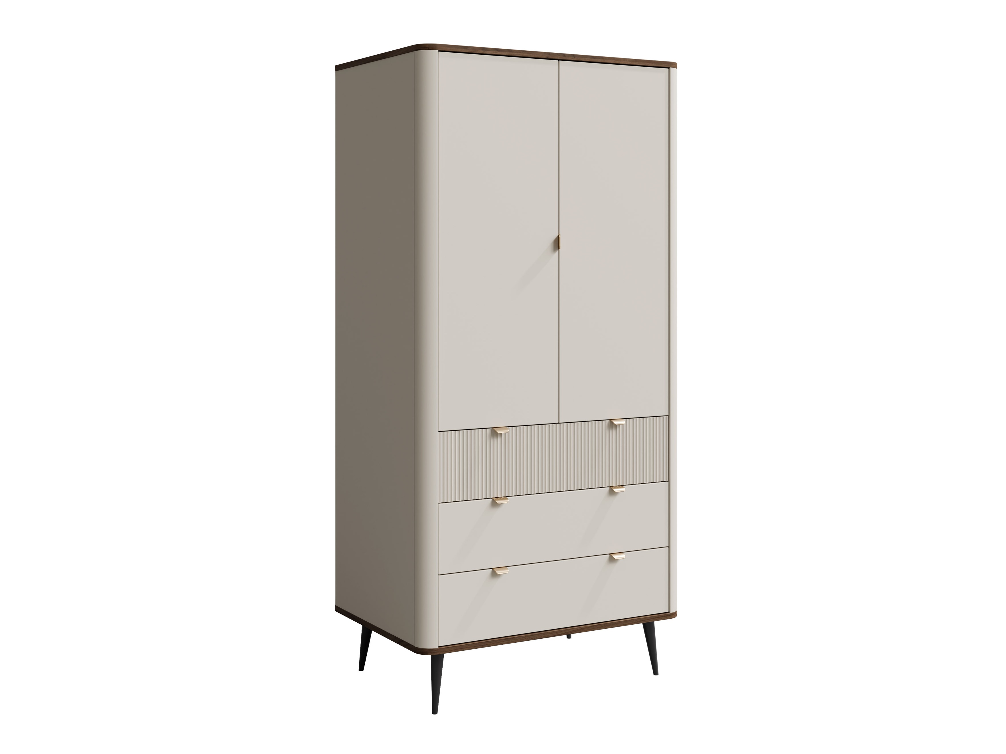 Armadio Lufela 100 (Cachemire + Noce)