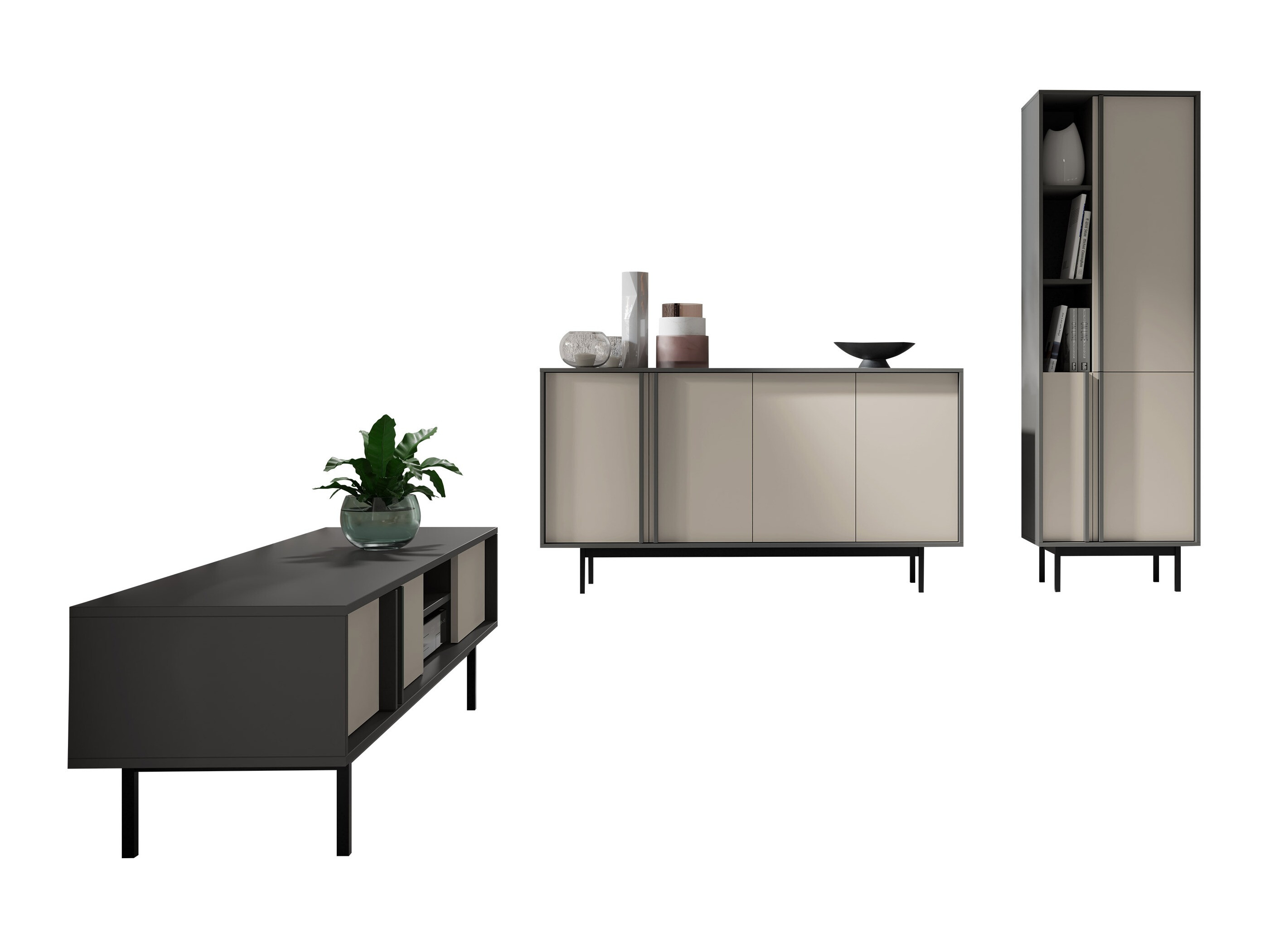 Parete attrezzata Levali 115 (Beige)