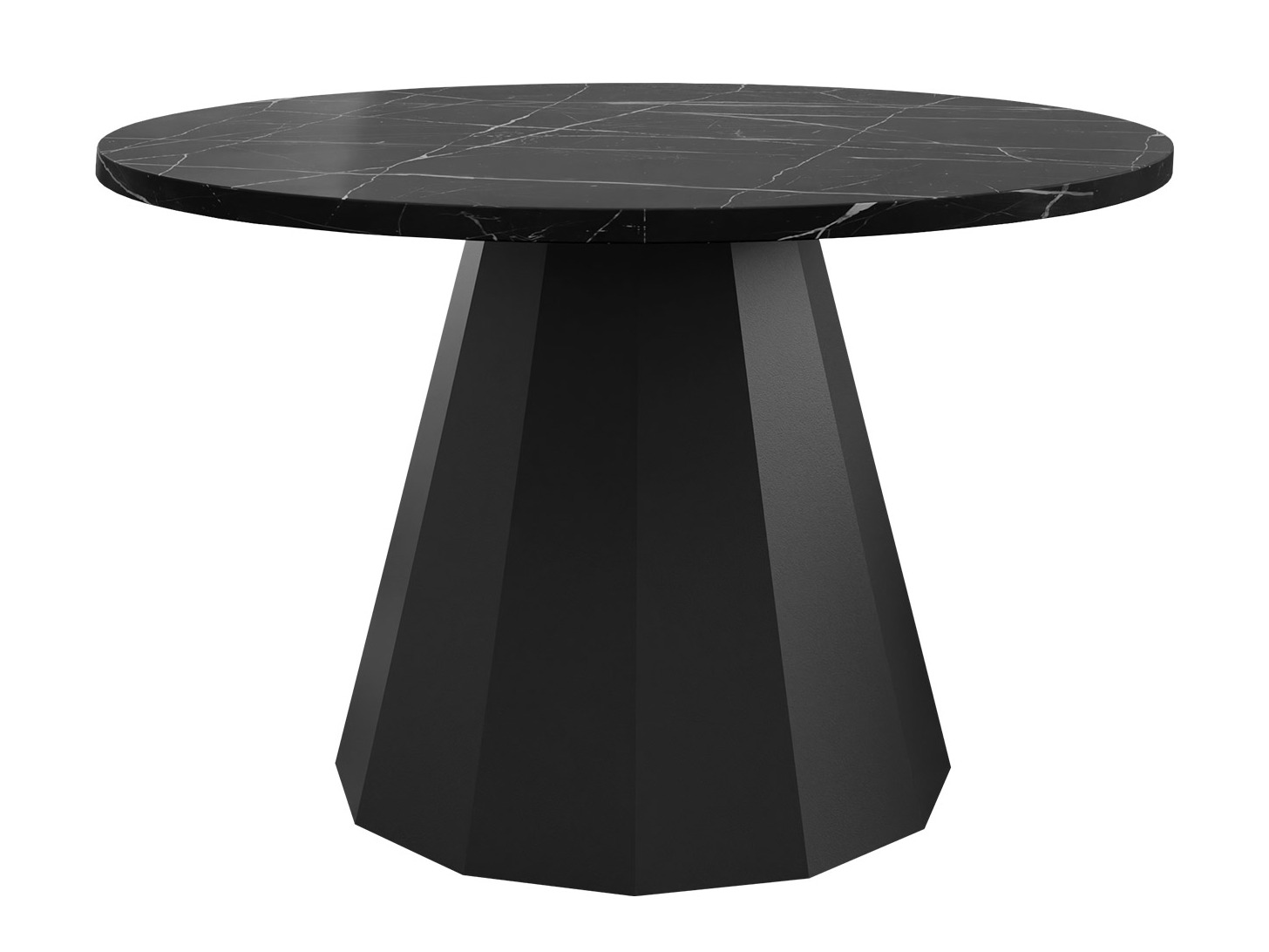 Tavolino da caffè Oswego 139 (Nero + Marmo nero)