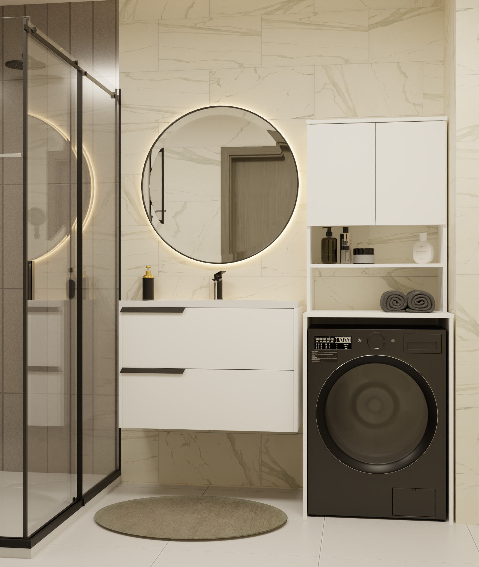 Mensola del bagno Balelbo 112 (Bianco)