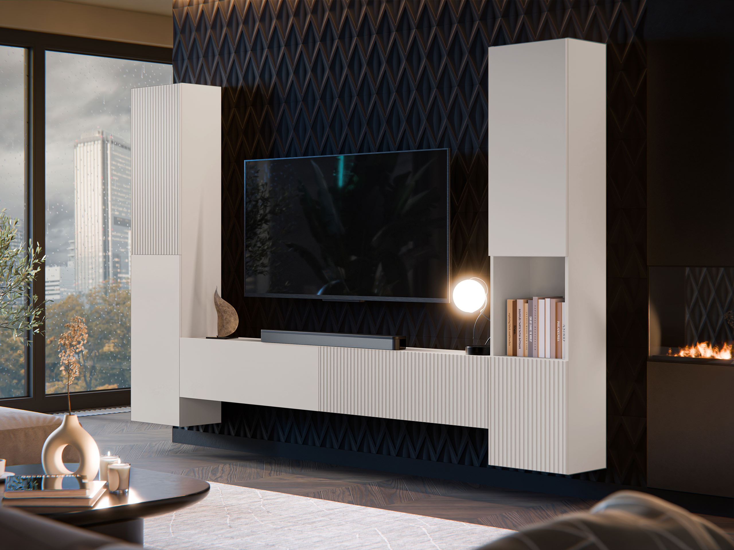 Parete attrezzata Species I (Cachemire)