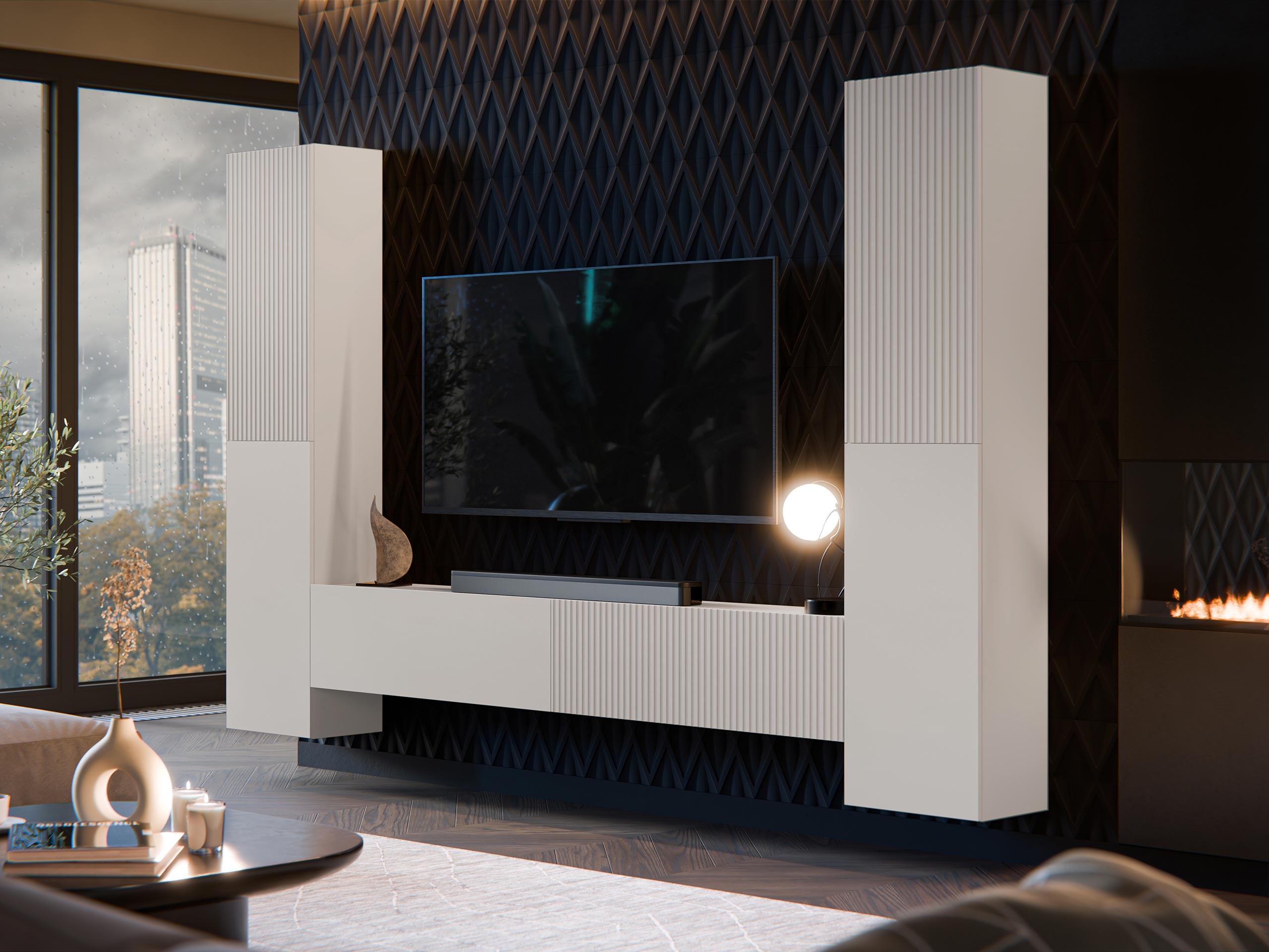 Parete attrezzata Species II (Cachemire)