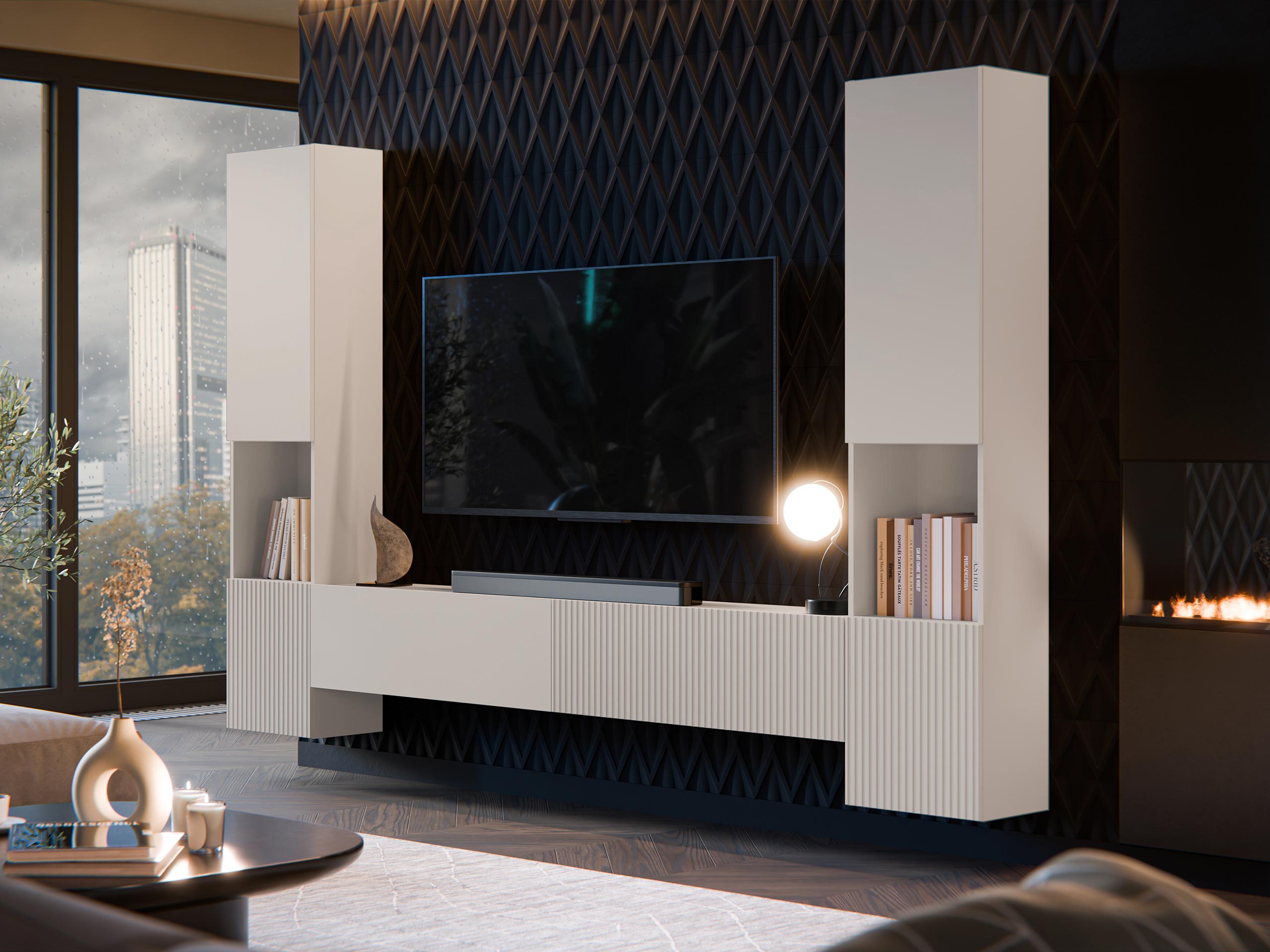 Parete attrezzata Species III (Cachemire)