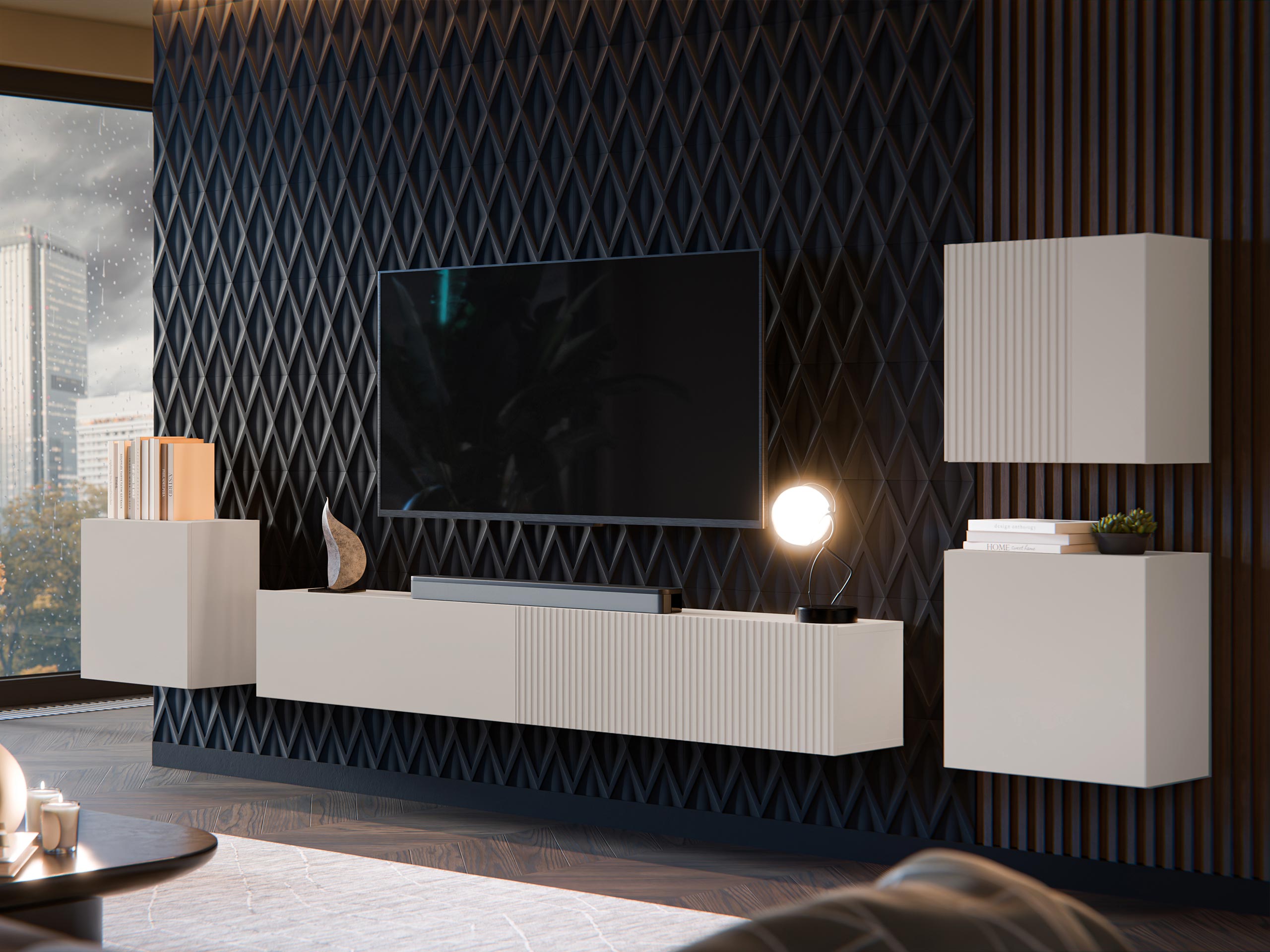 Parete attrezzata Species IV (Cachemire)