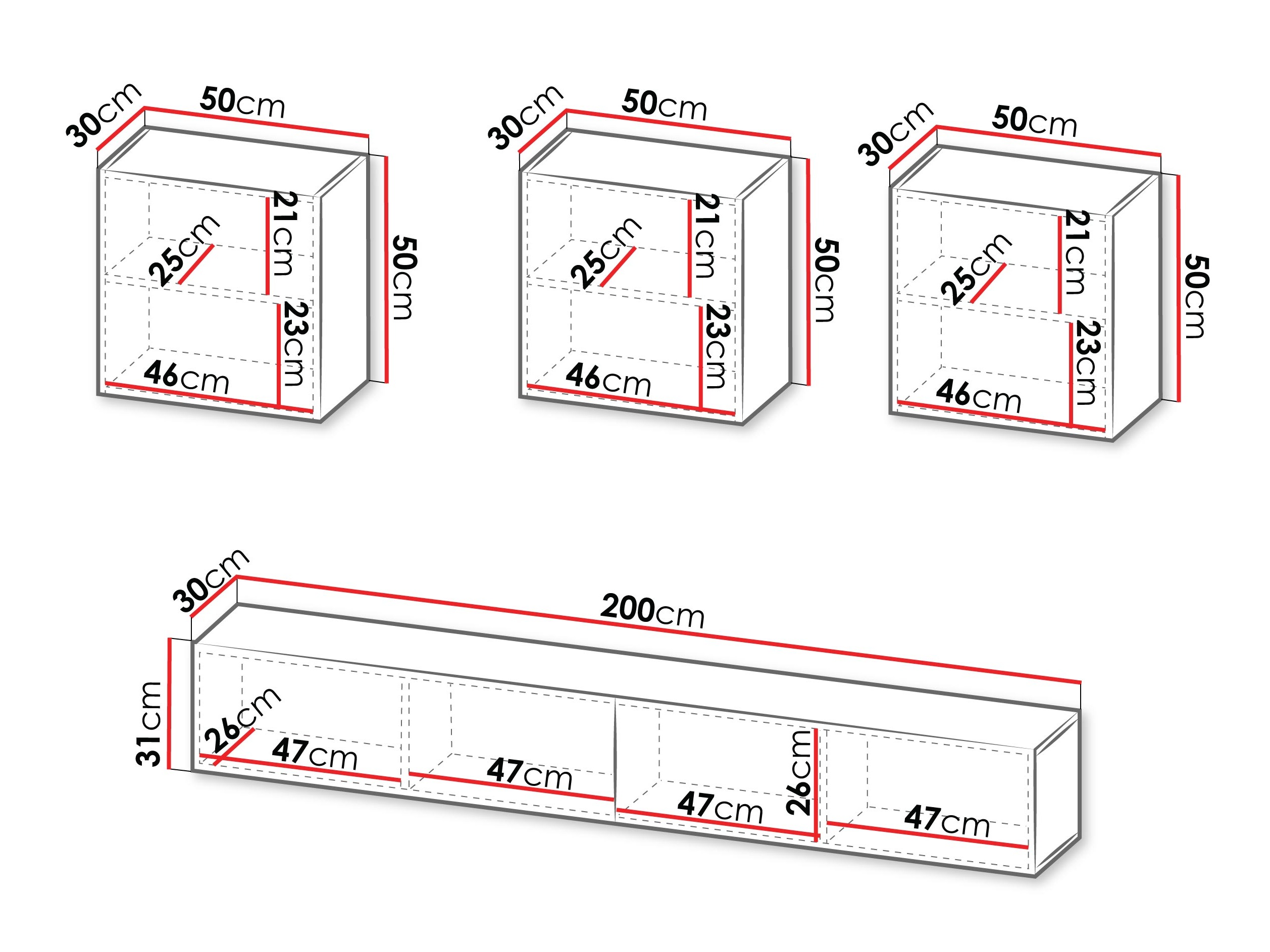 Parete attrezzata Species IV (Cachemire)