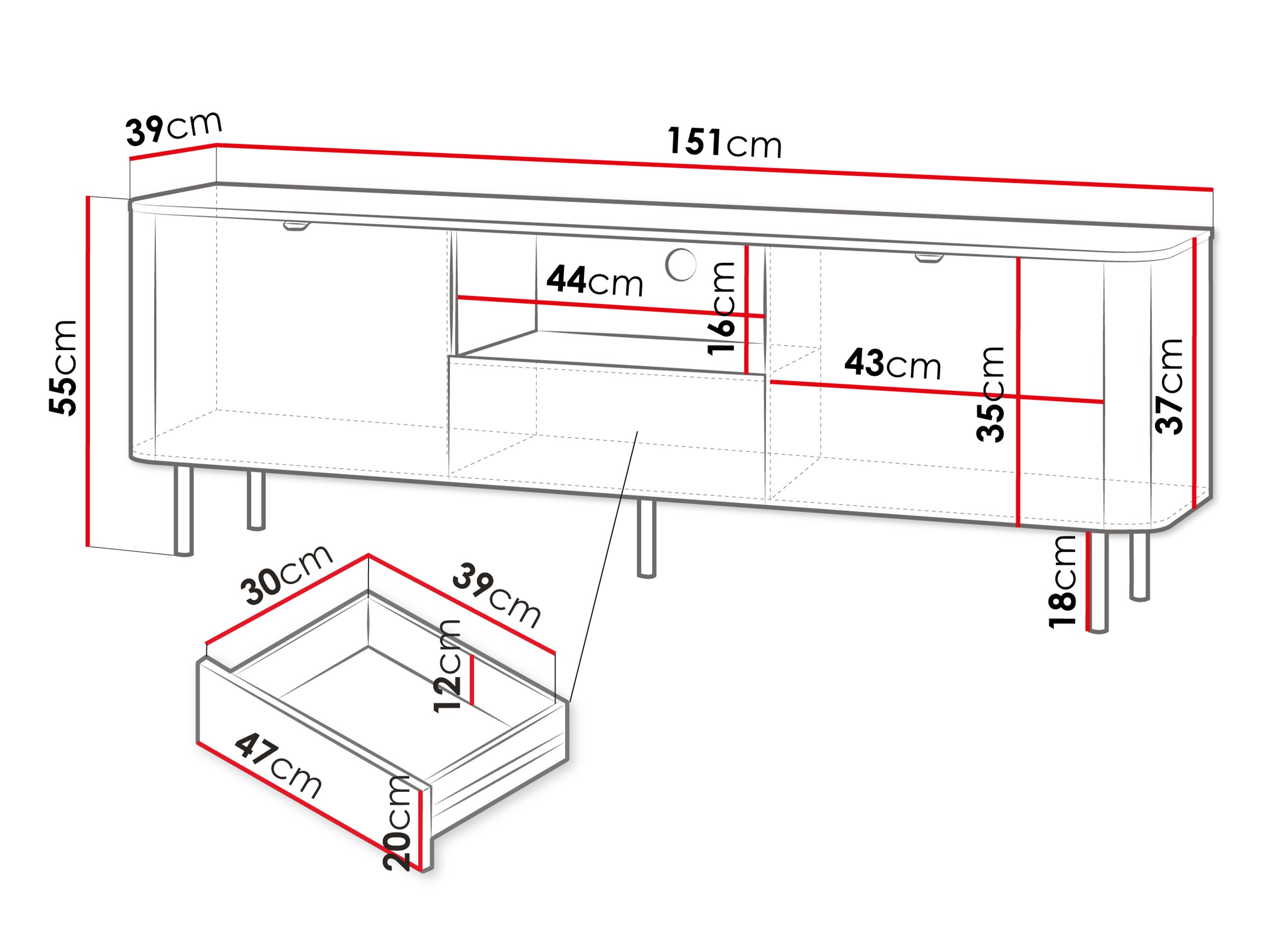 Mobile porta TV Epulos I