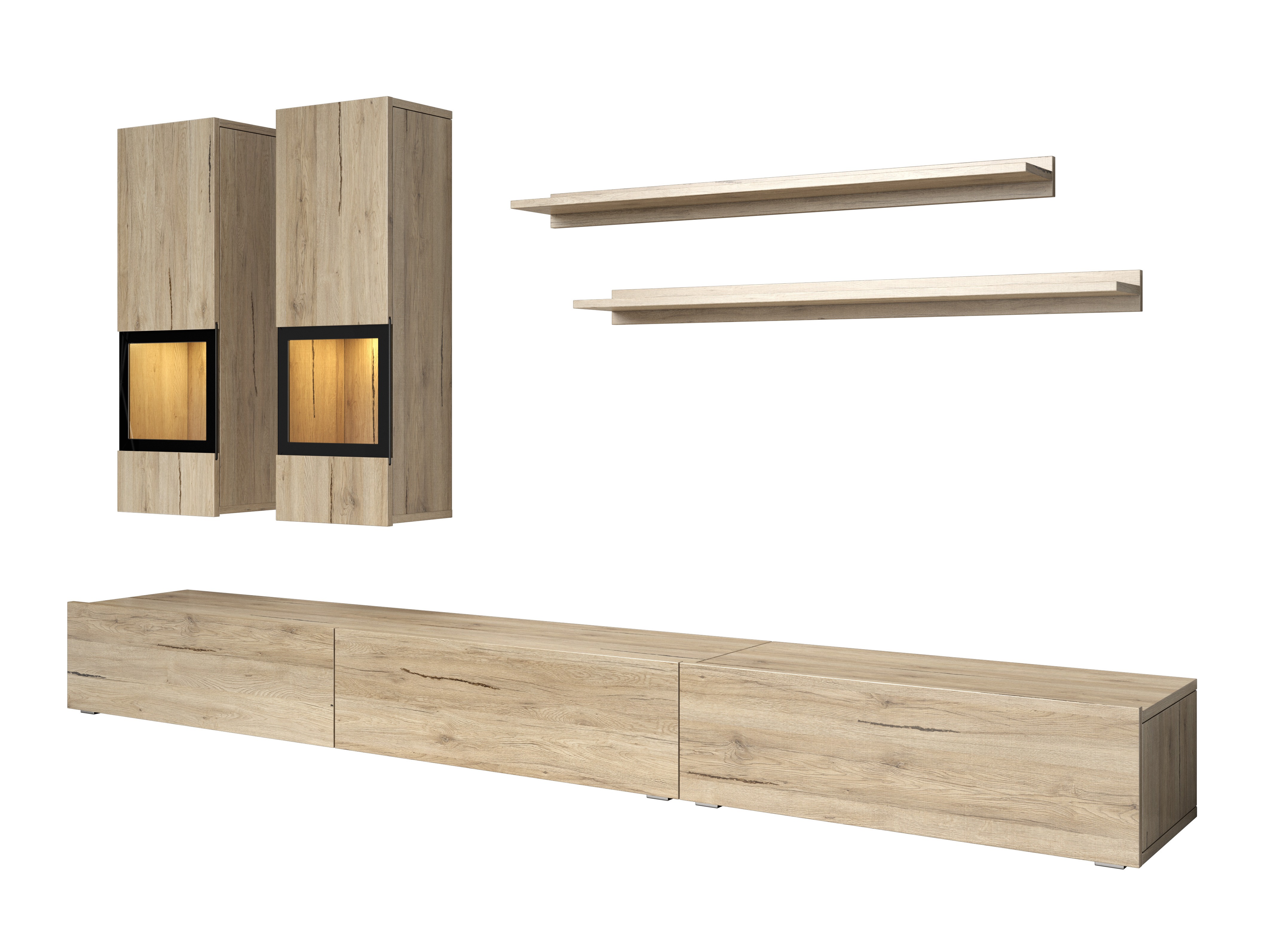 Parete attrezzata Serodeu 100 (Quercia sanremo)