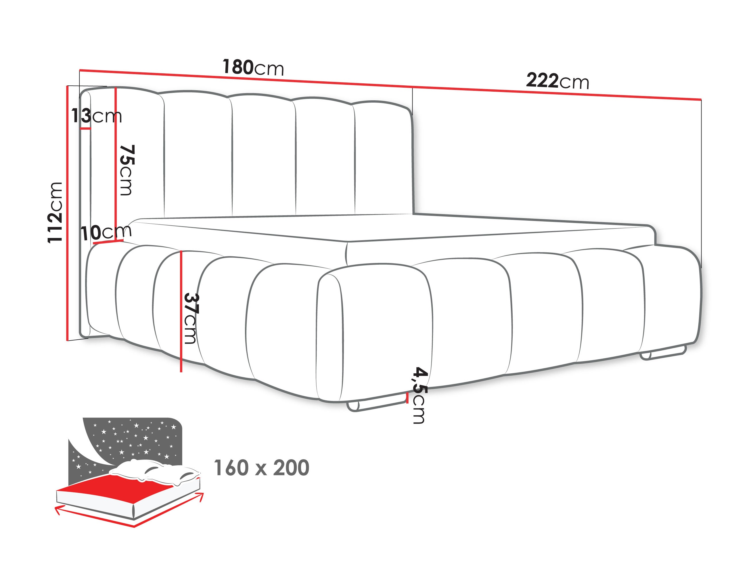 Letto TrendyNest Alceus I (Abriamo 03)