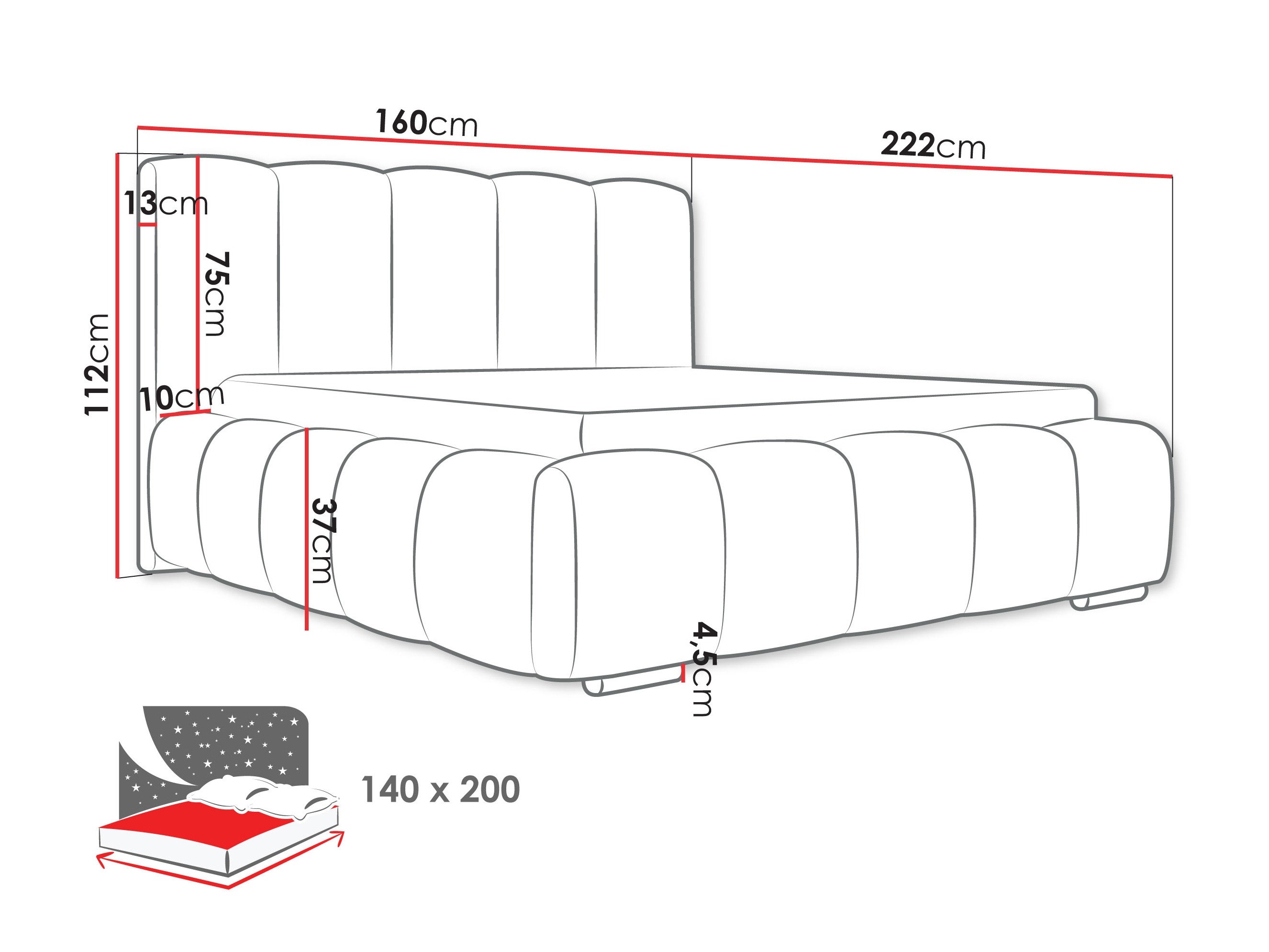 Letto TrendyNest Alceus I (Abriamo 04)