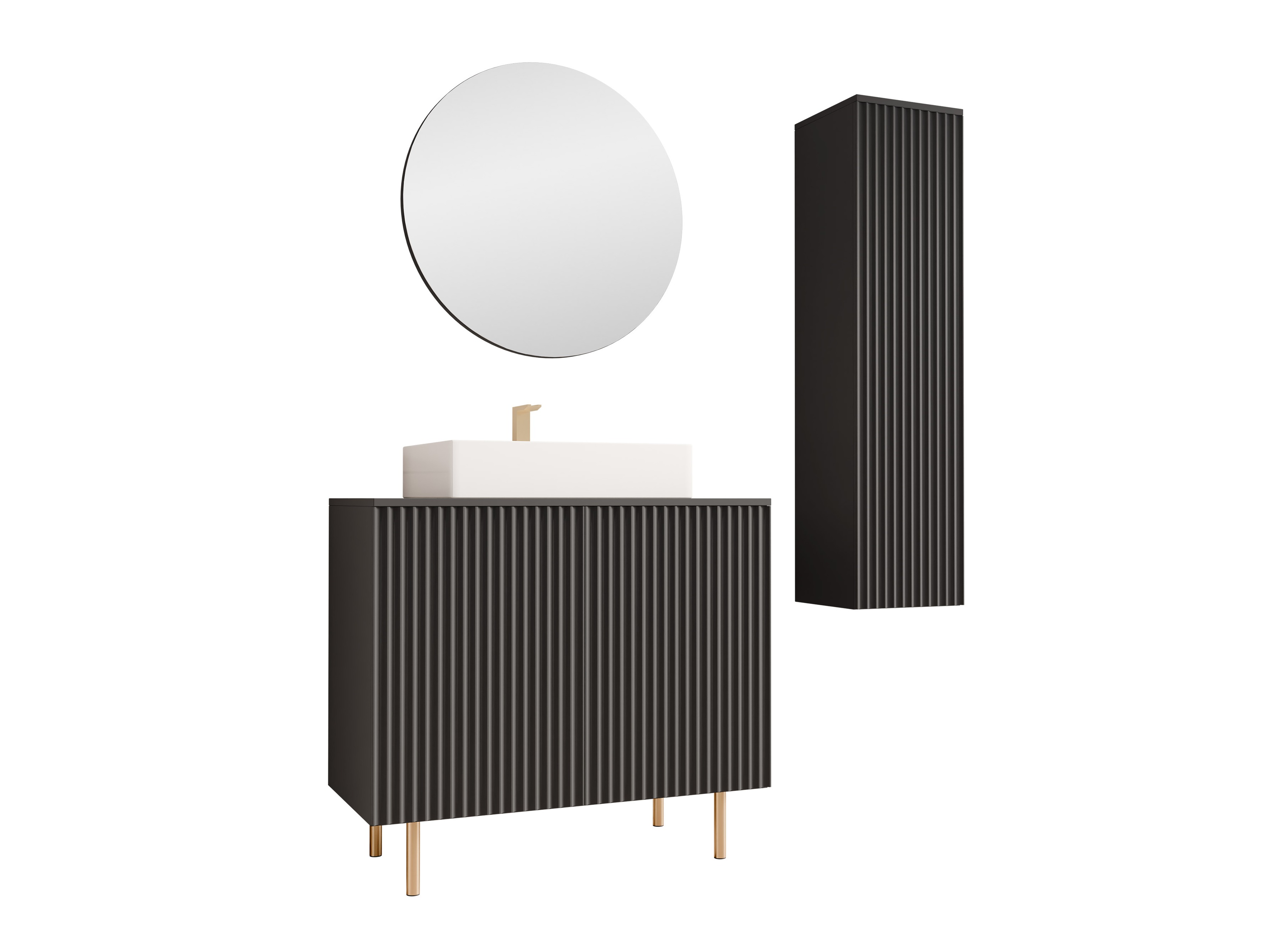 Set bagno Decus II (Nero)