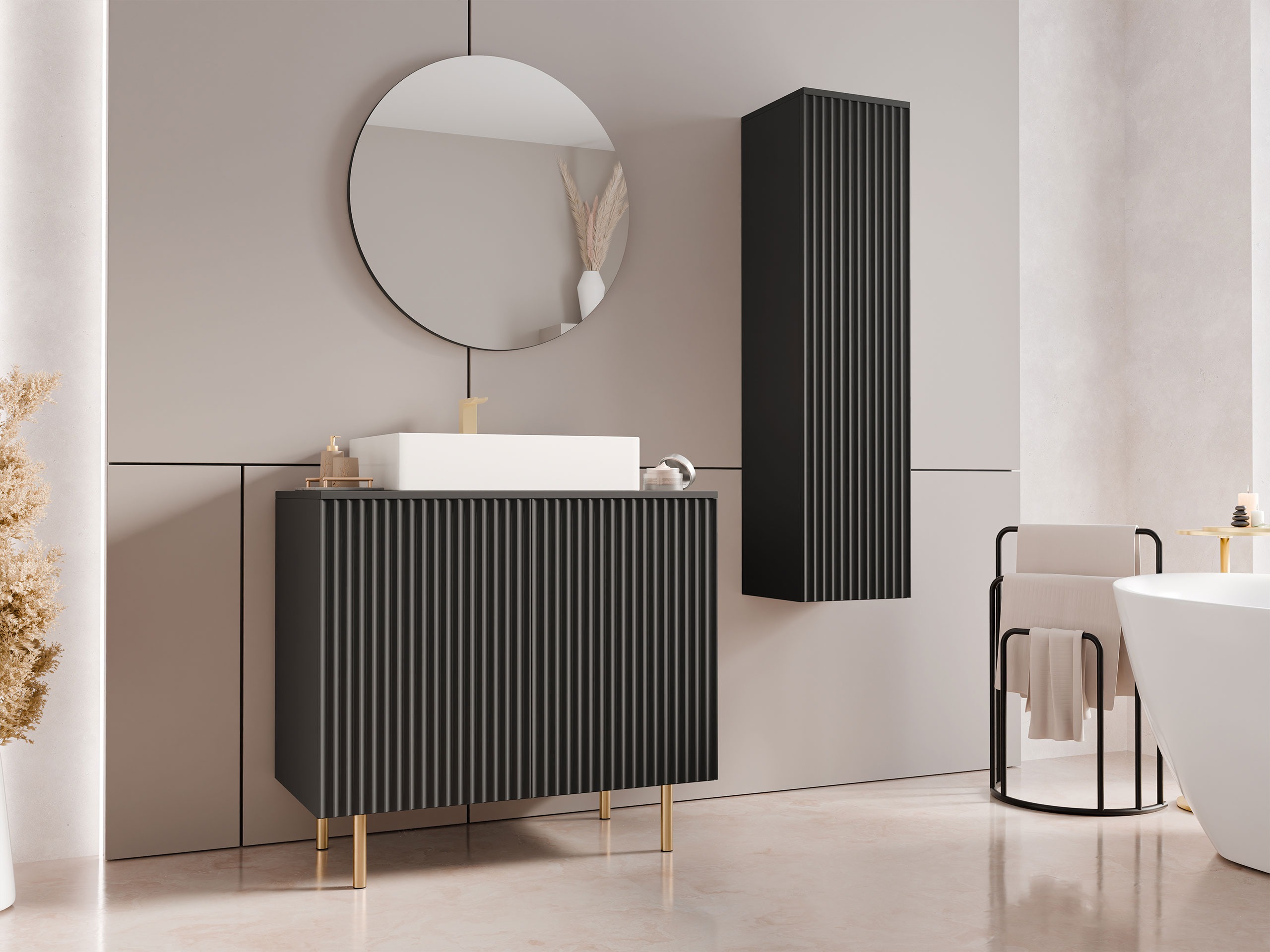 Set bagno Decus II (Nero)