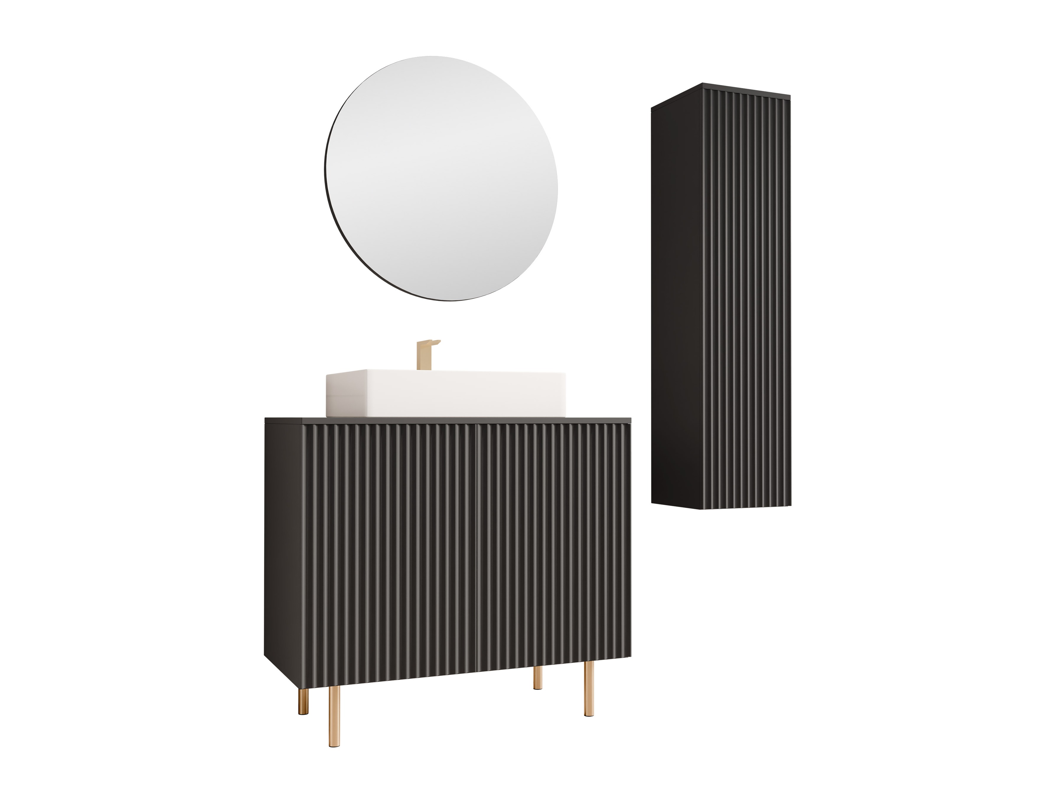 Set bagno Decus II (Nero)