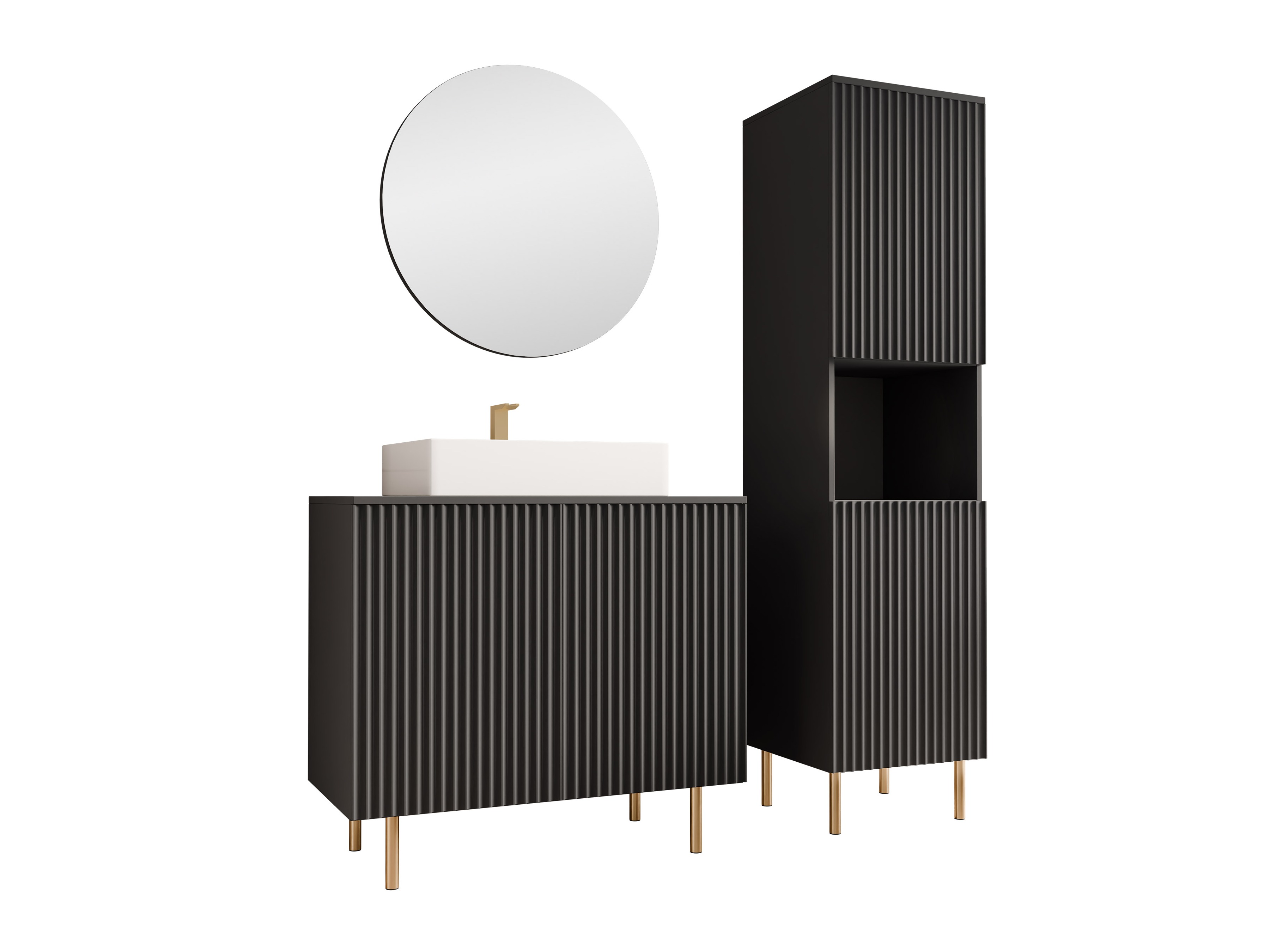 Set bagno Decus III (Nero)