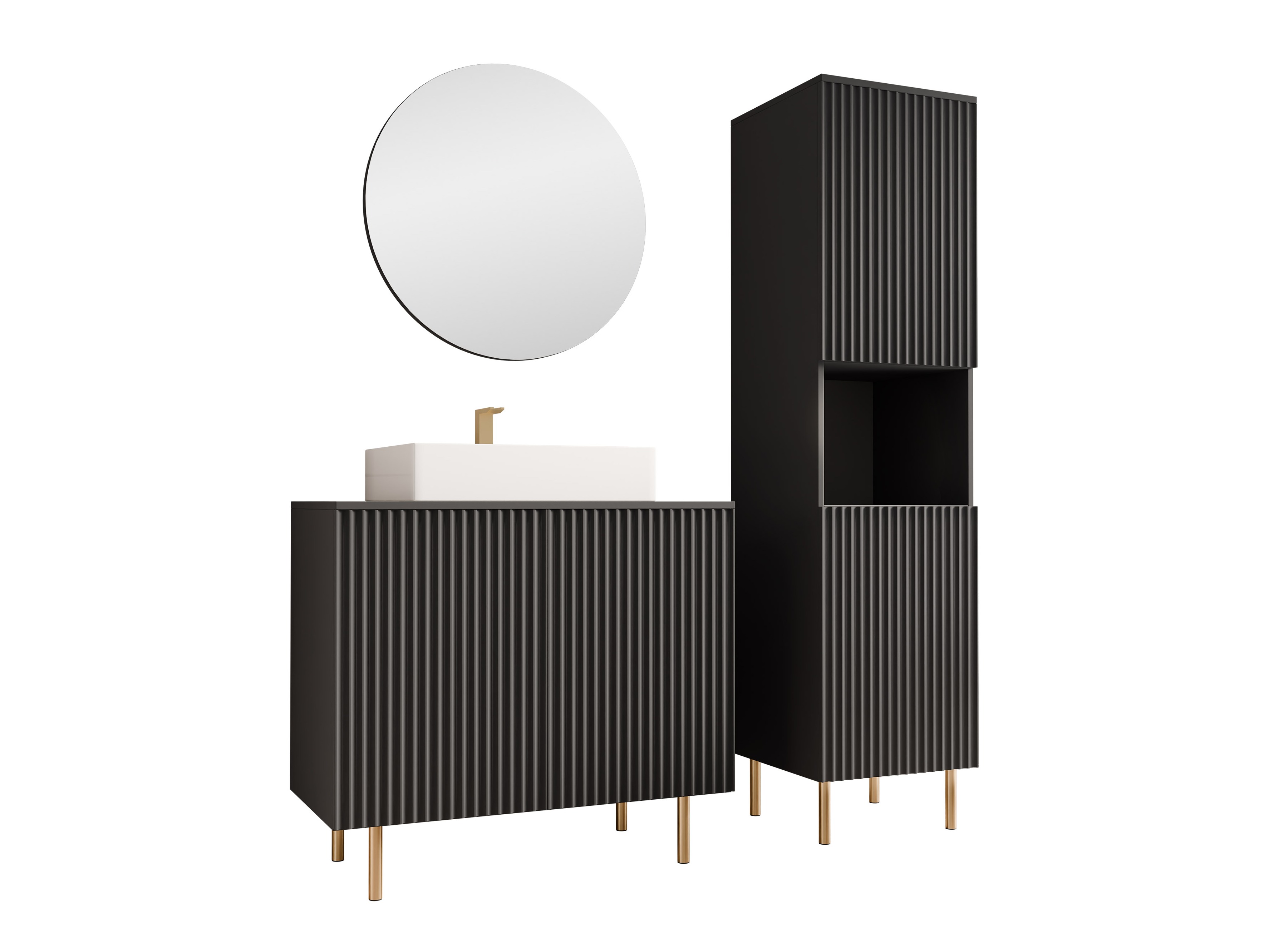 Set bagno Decus III (Nero)