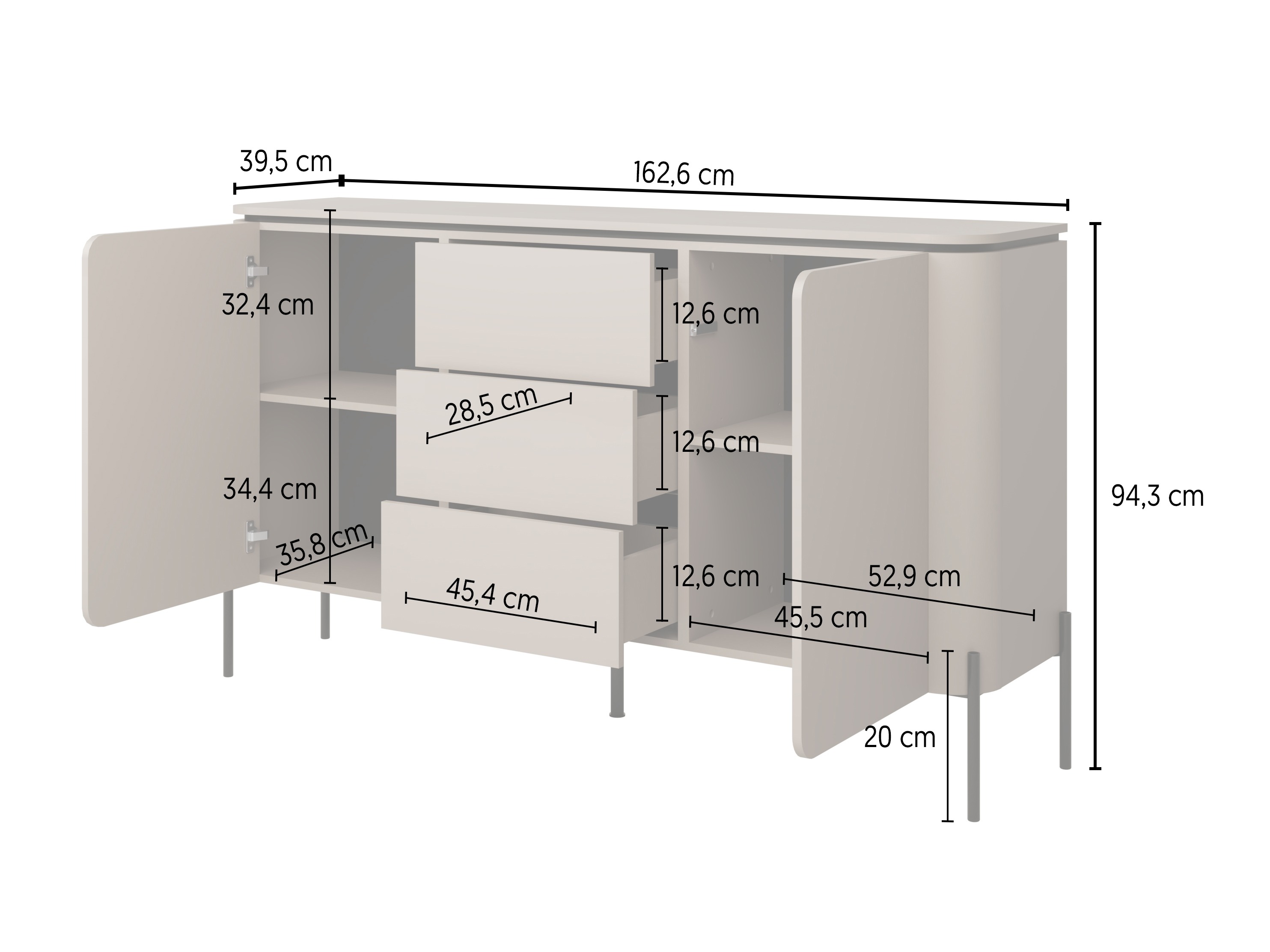 Cassettiera Mirbeno 100