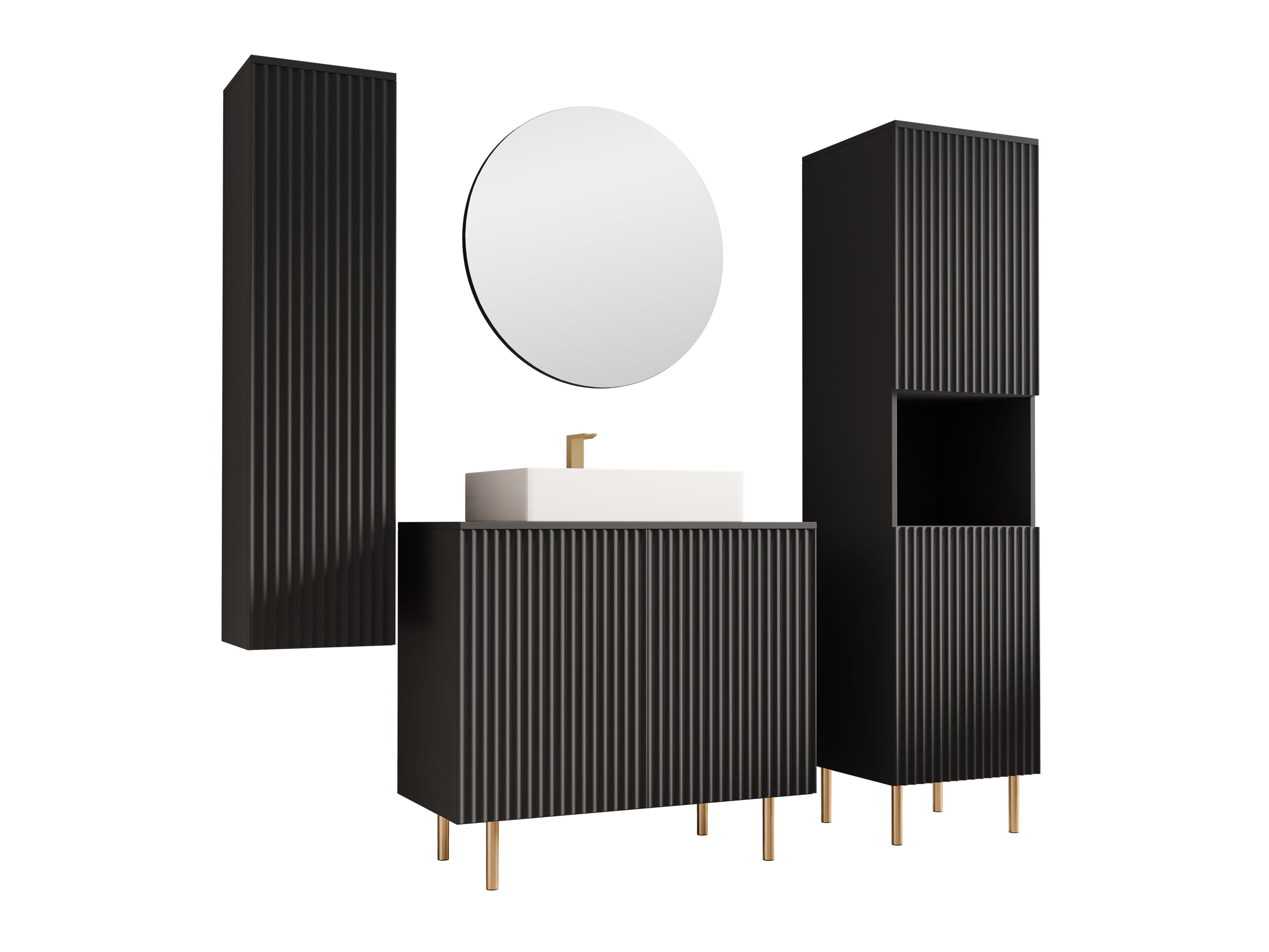 Set bagno Decus V (Nero)