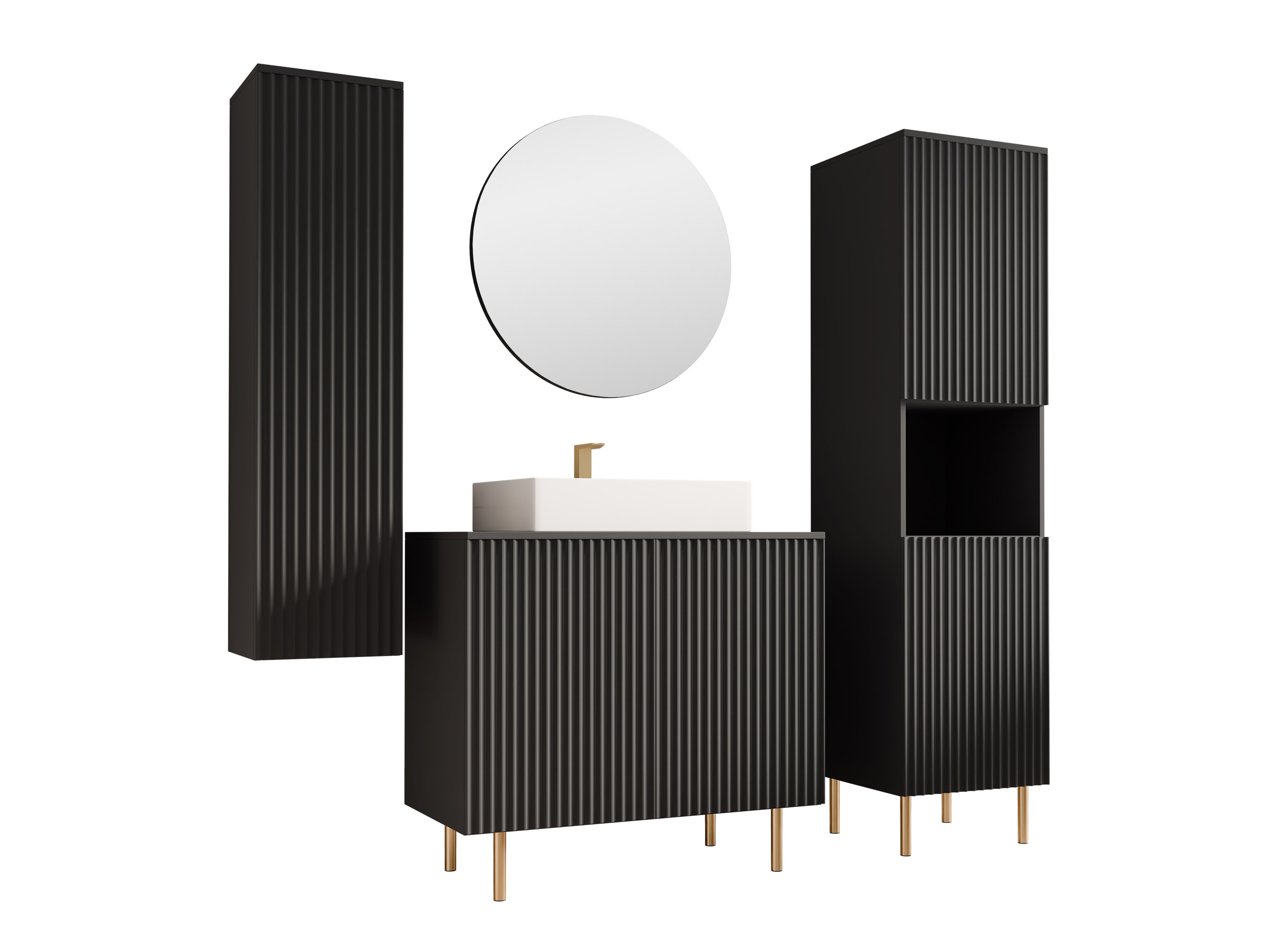 Set bagno Decus V (Nero)