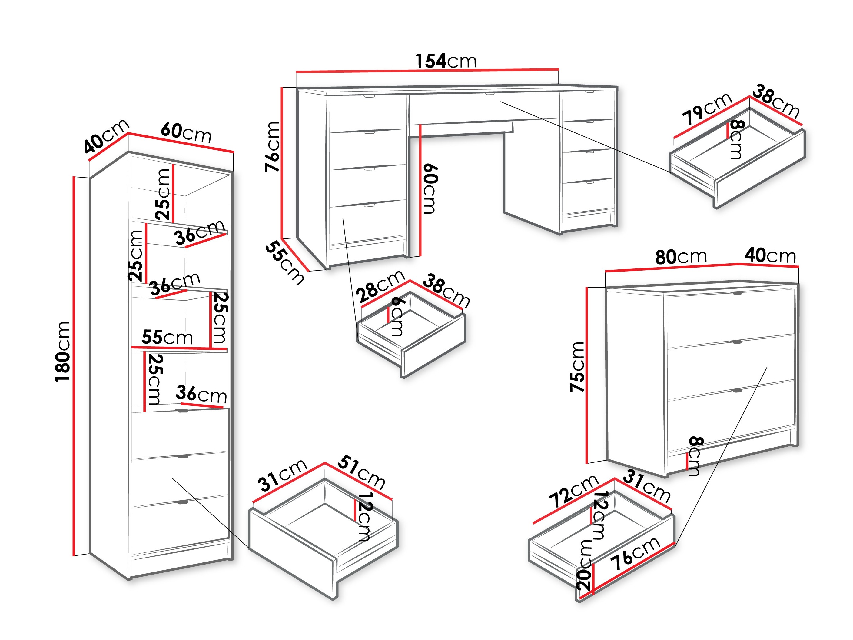 Set ufficio Comfivo Papilio VI (Beige)