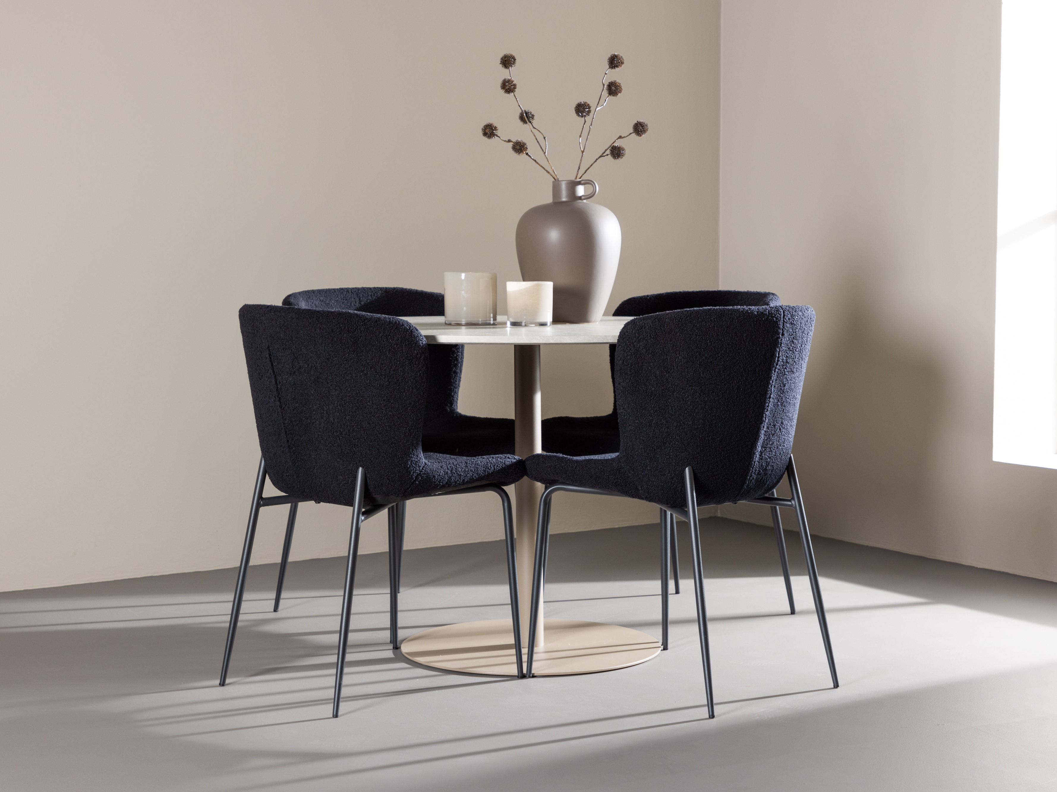 Set sala da pranzo Dallas 4863 (Nero)