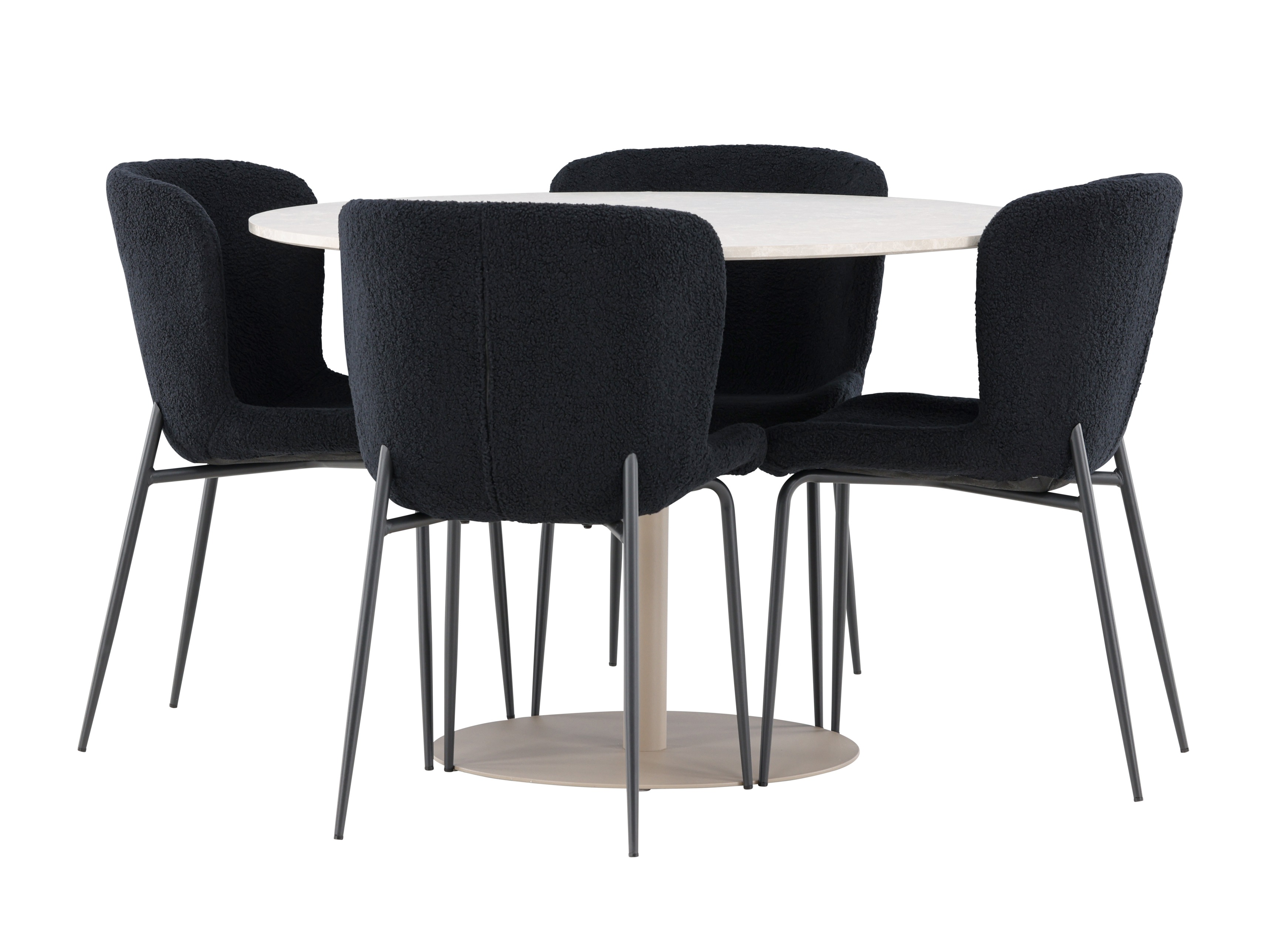 Set sala da pranzo Dallas 4863 (Nero)