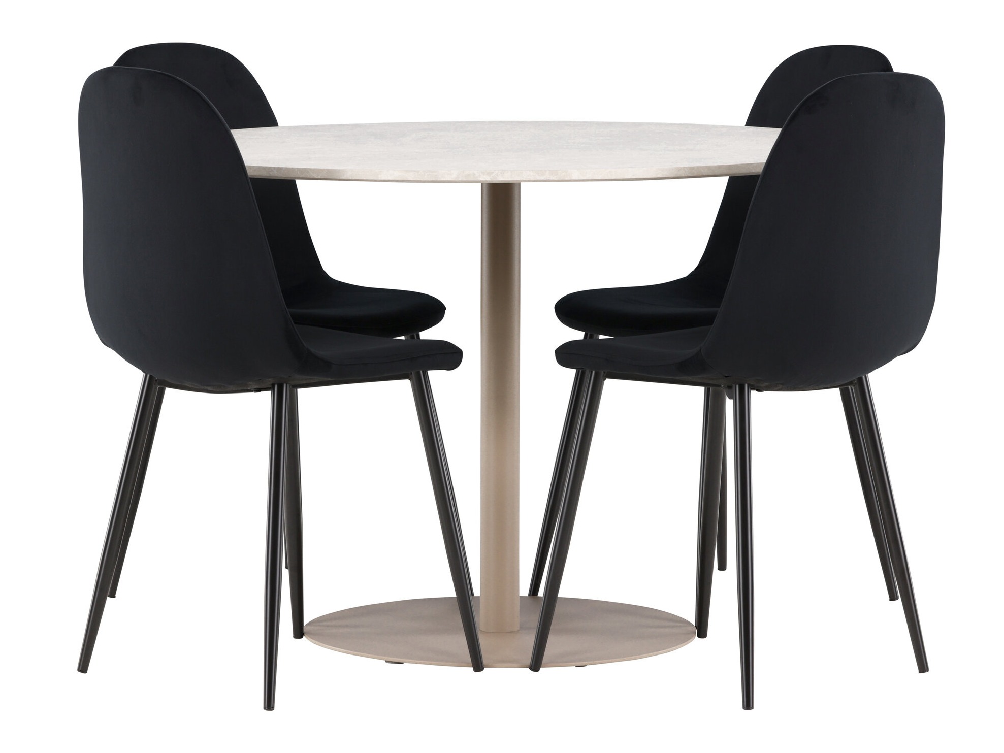 Set sala da pranzo Dallas 4867 (Nero)