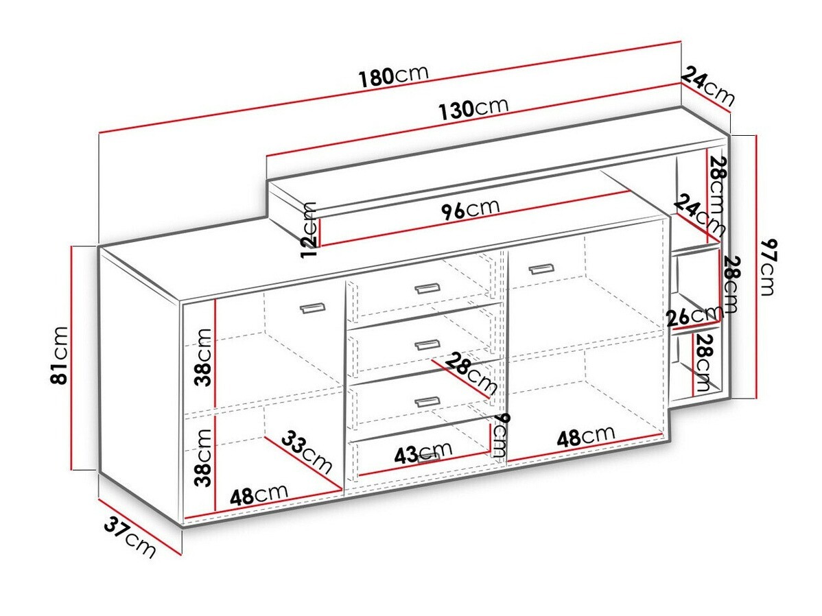 Parete attrezzata Lutiva 107