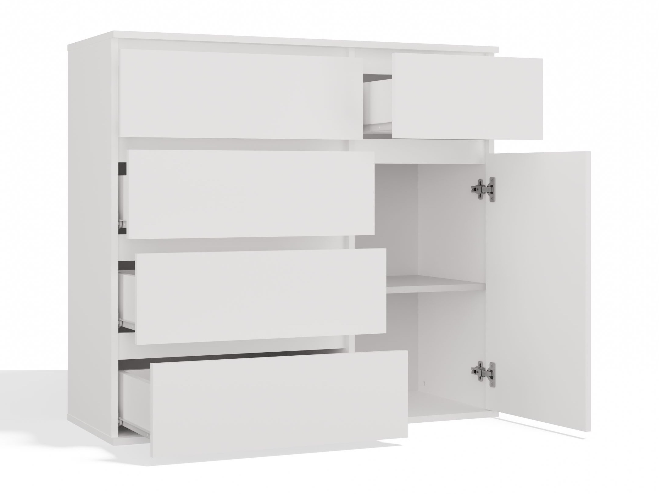 Cassettiera Elbvelu 136 (Bianco)
