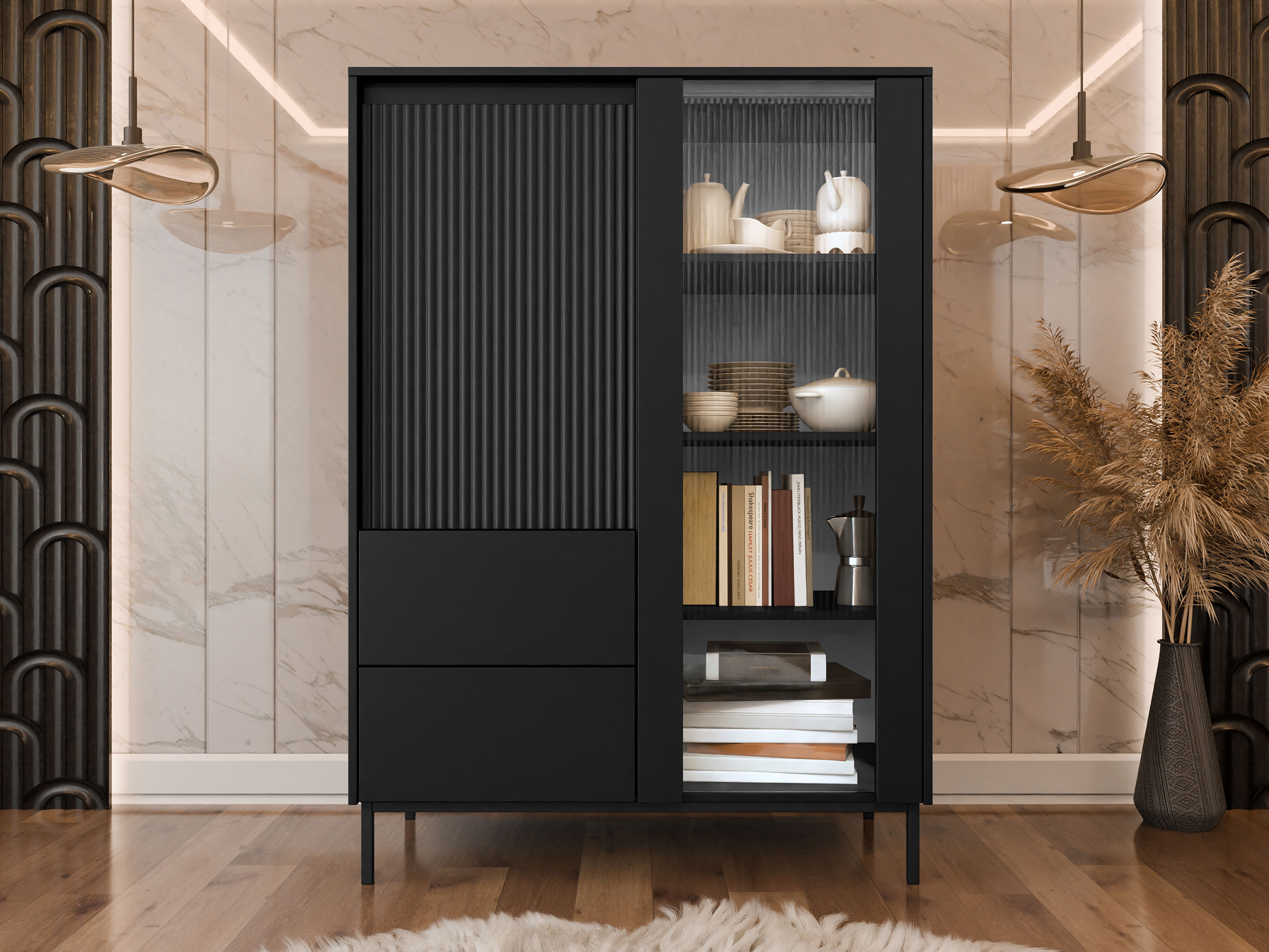 Scaffale Comfivo Delruva (Nero)