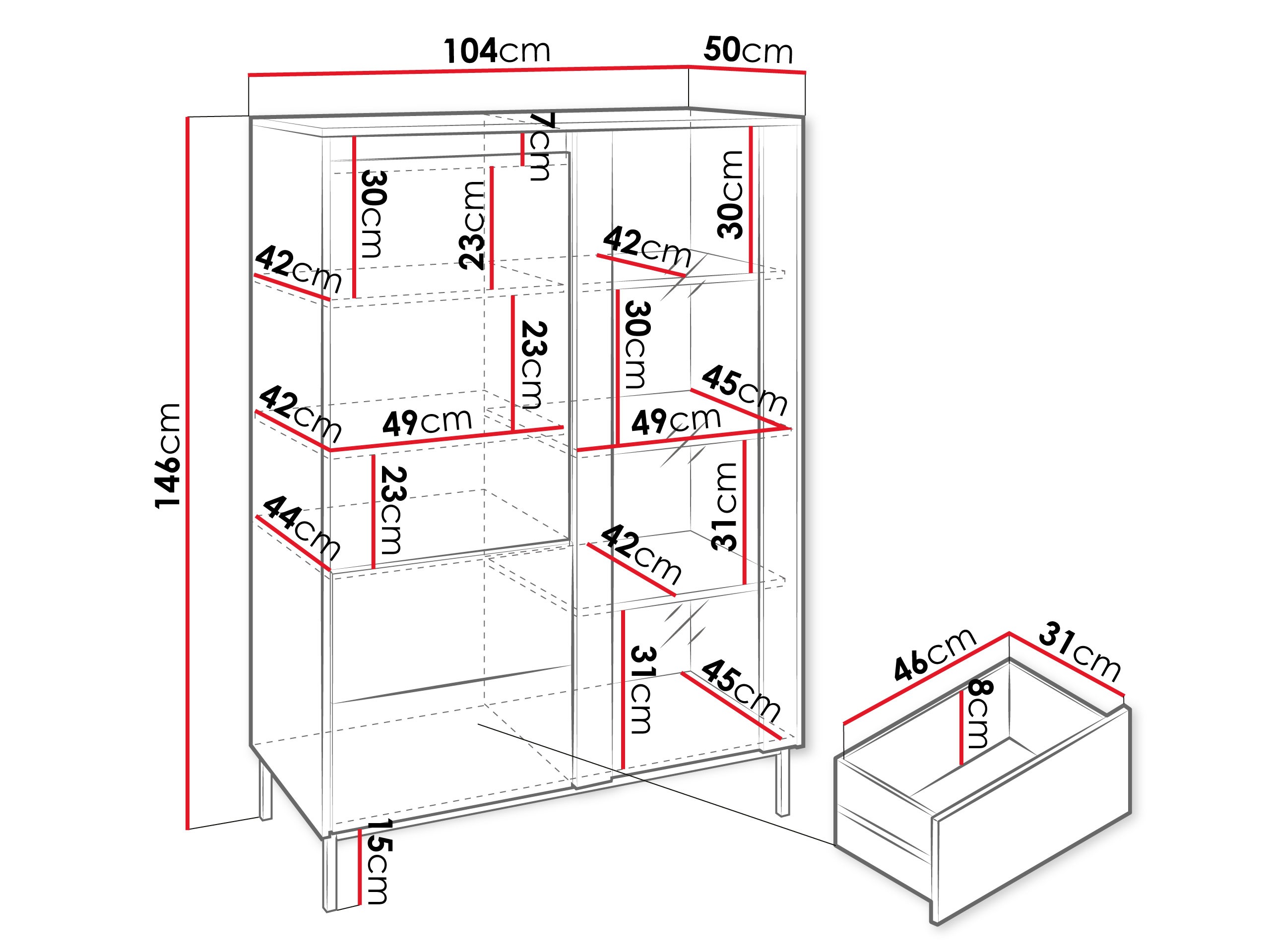 Scaffale Comfivo Delruva (Nero)