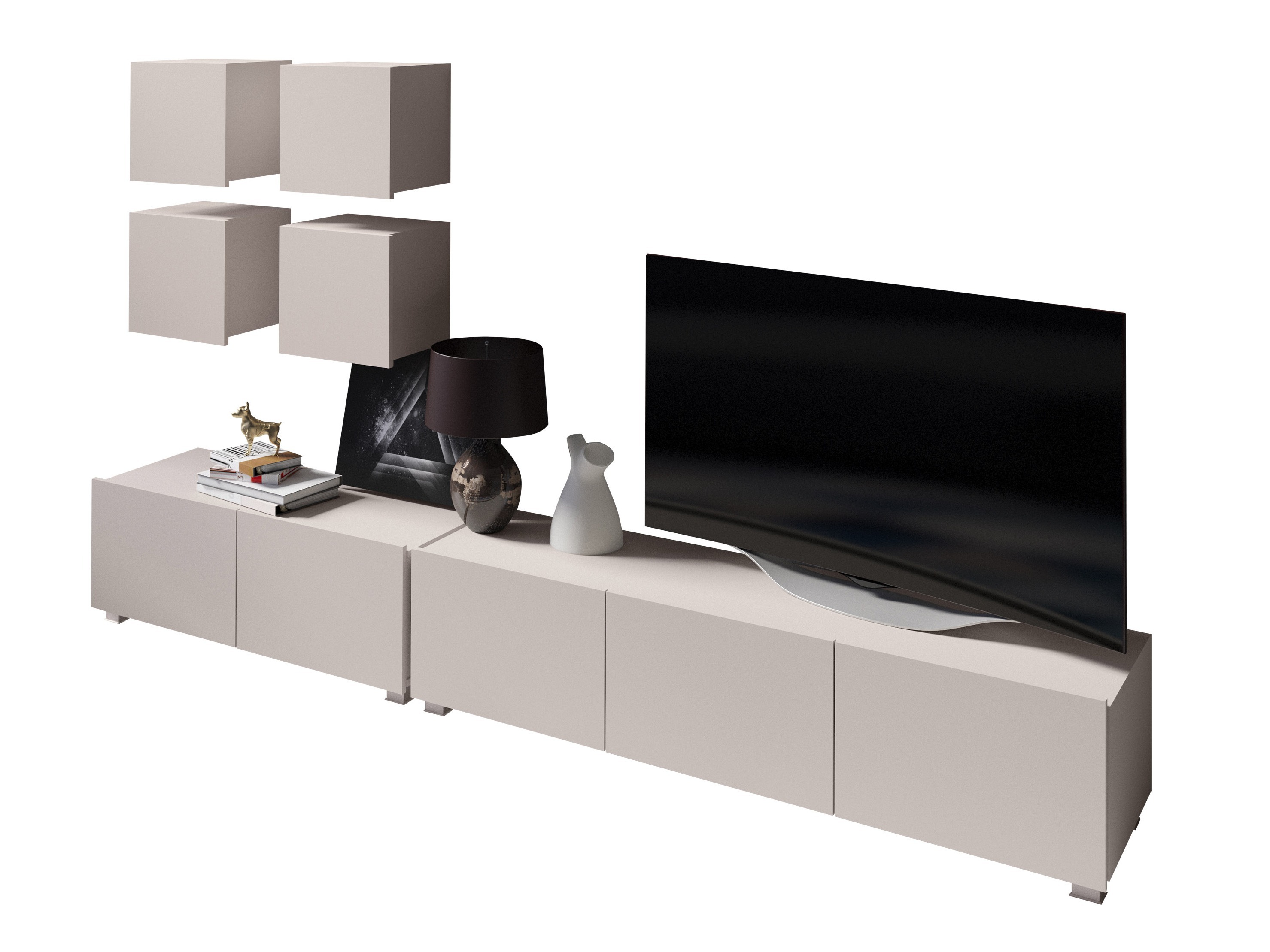 Parete attrezzata Tivdalu 132 (Cachemire)