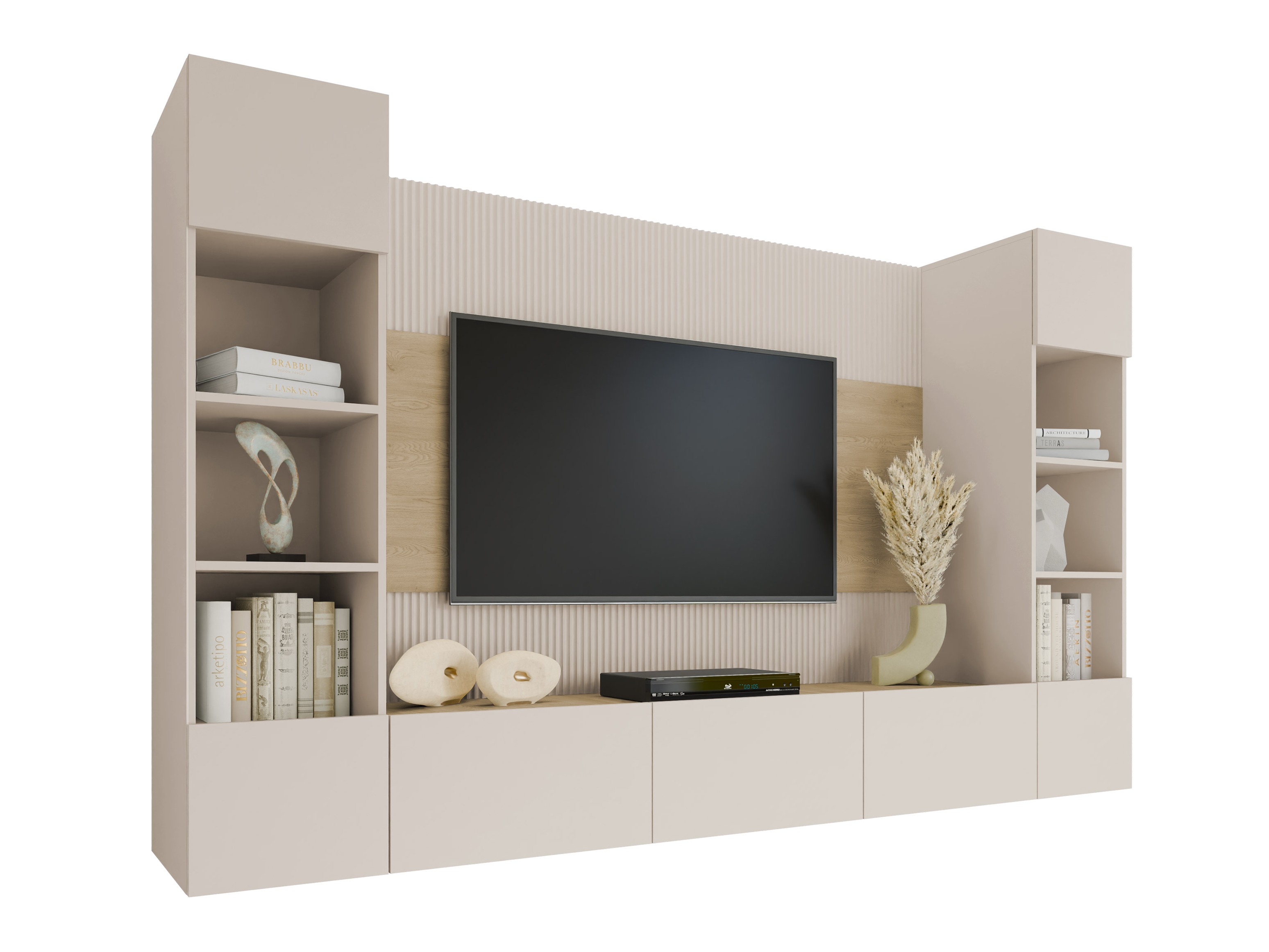 Parete attrezzata Comfivo Salix I (Beige + Rovere cremona)