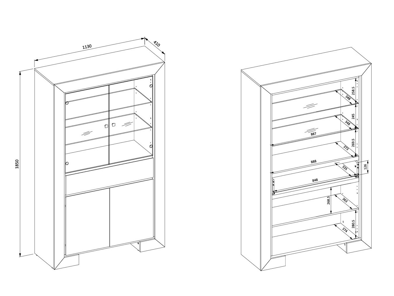 Parete attrezzata Etrteo 106