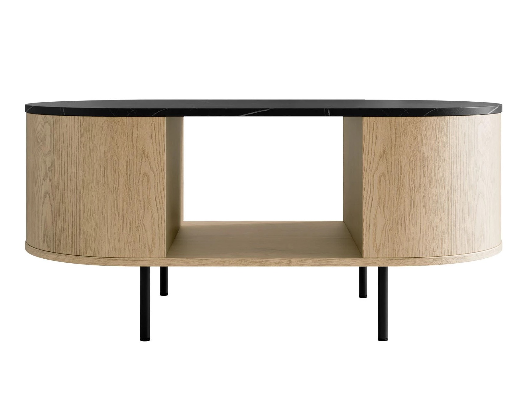 Parete attrezzata Comfivo Livtena 105 (Marmo nero + Nero)