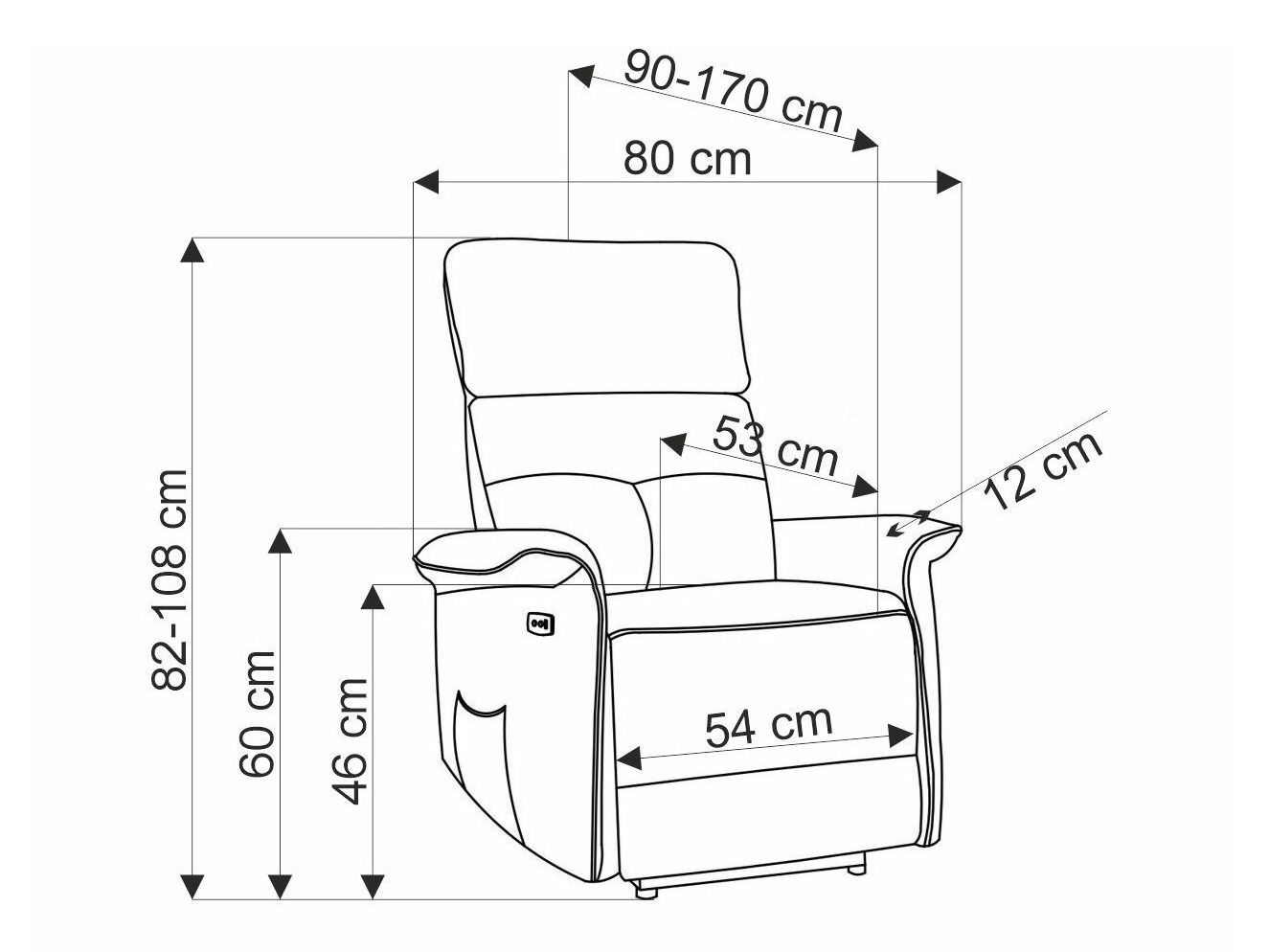Poltrona regolabile Houston 1979 (Grigio)
