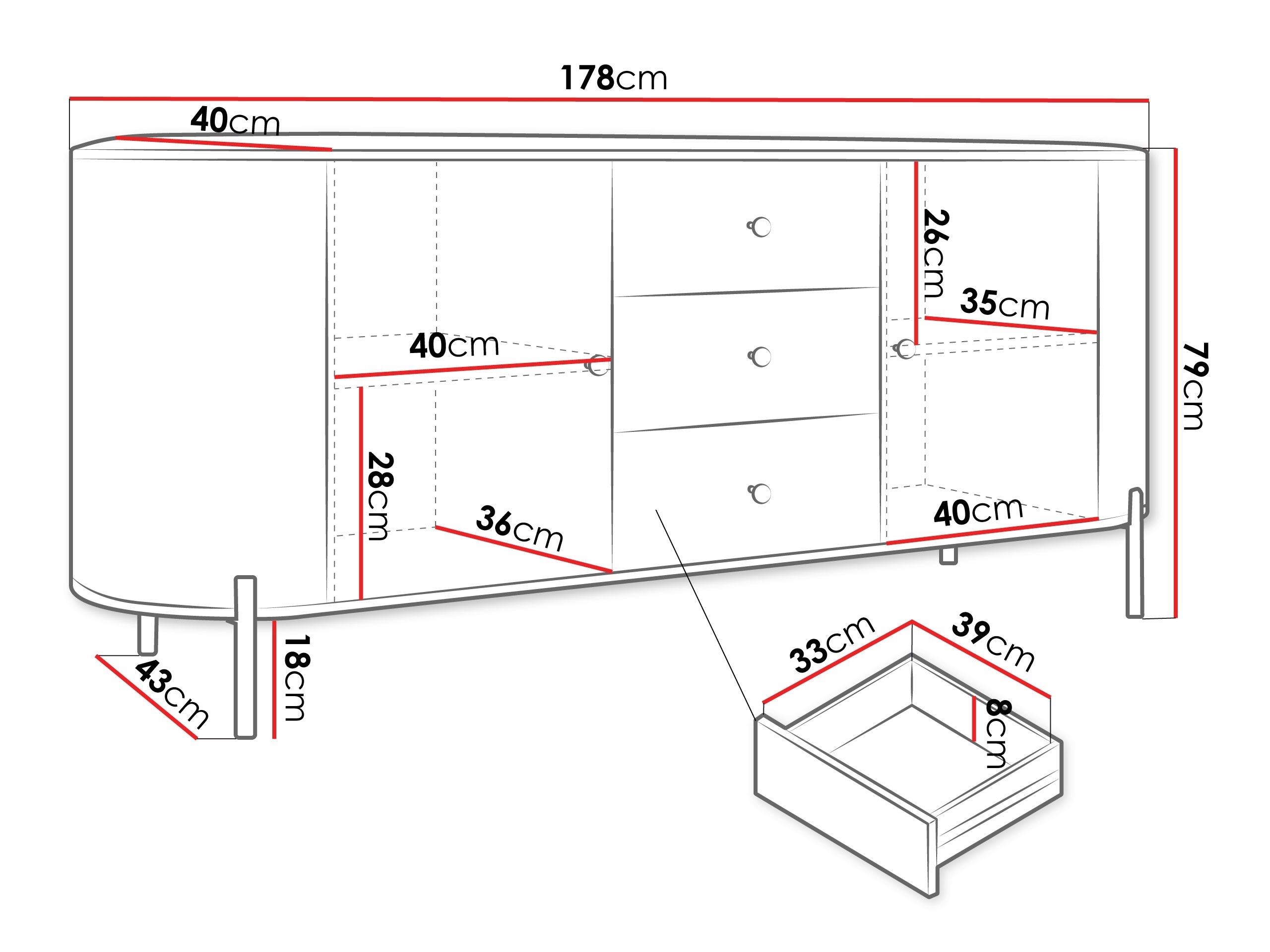 Cassettiera Comfivo Mirsoni