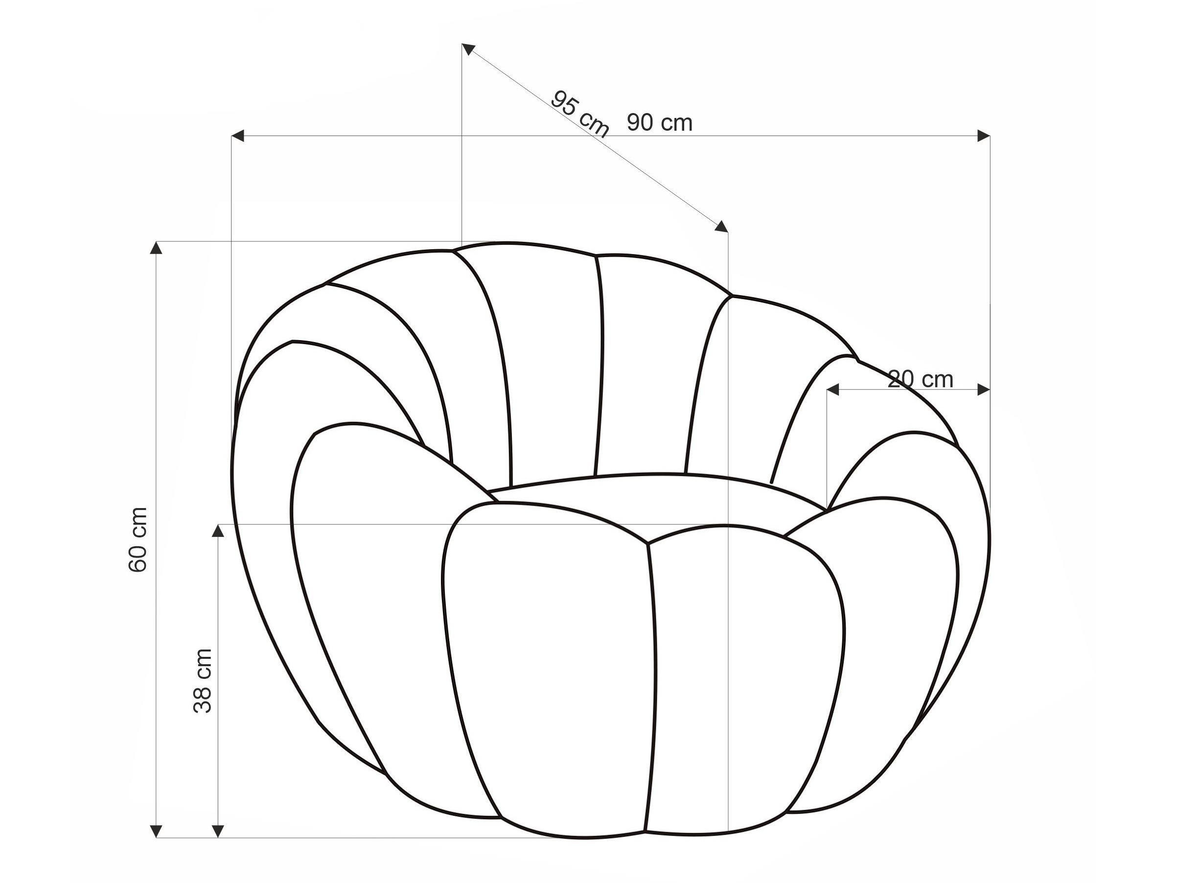 Poltrona Houston Lana (Crema)