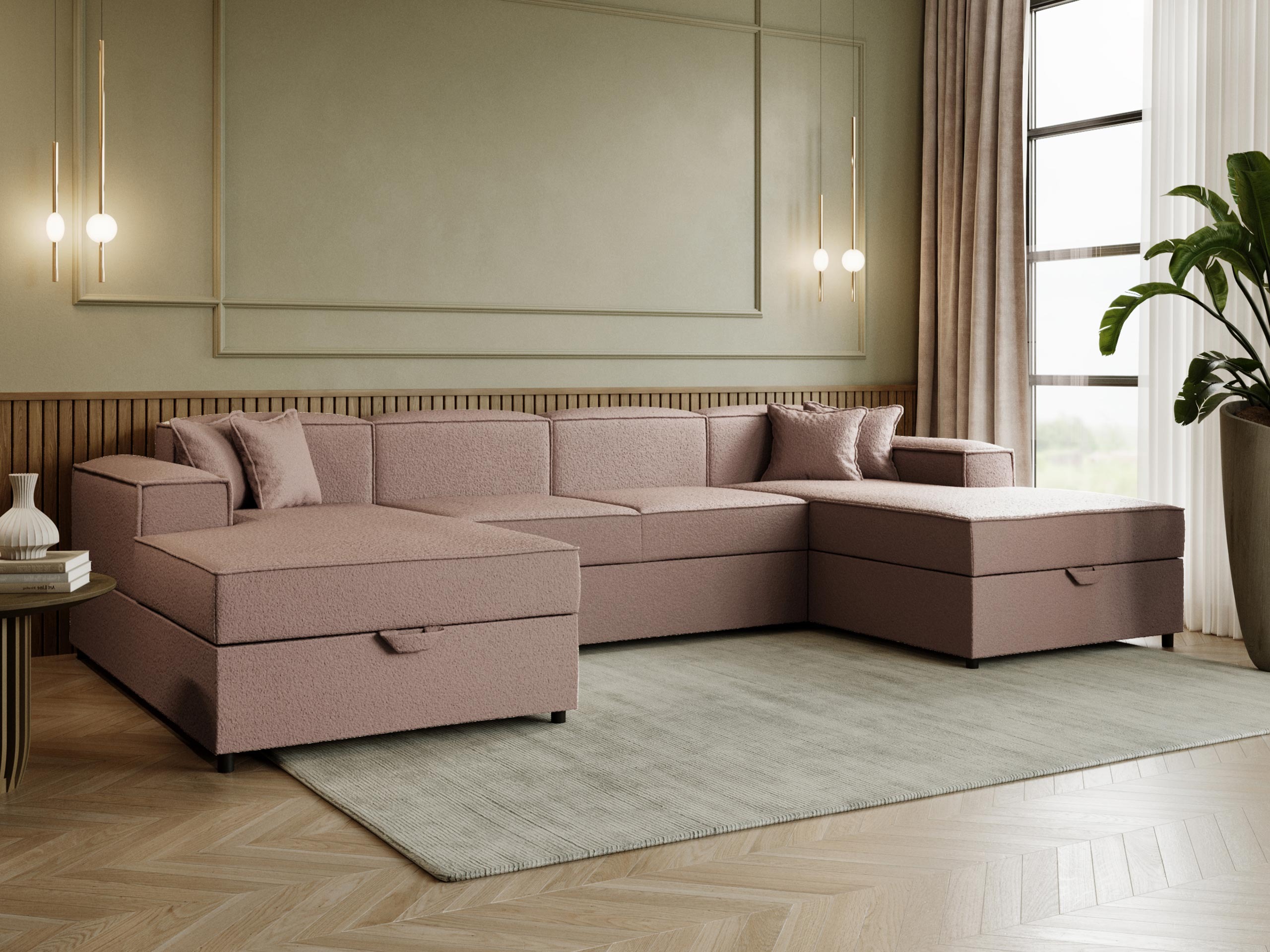 Divano angolare Clovis 115 (Coral 45)